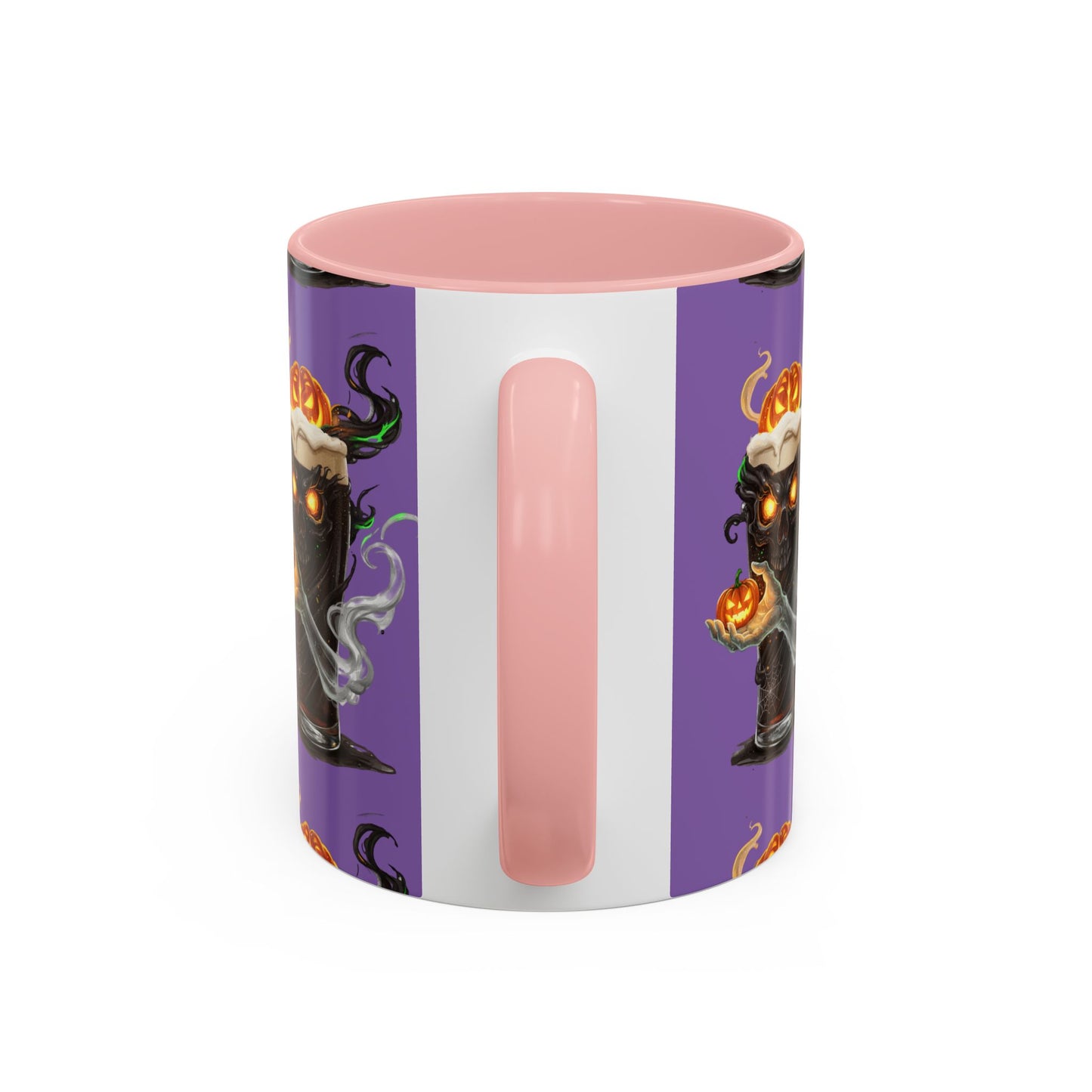 Halloween Skull Accent Coffee Mug - Spooky Drinkware for Fall, Halloween Parties, Home Decor, Gift for Goth Lovers, Skull Enthusiasts