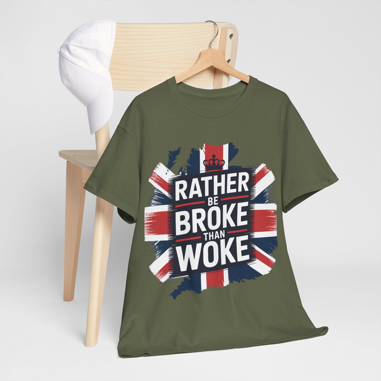 Broke vs. Woke Unisex Heavy Cotton Tee