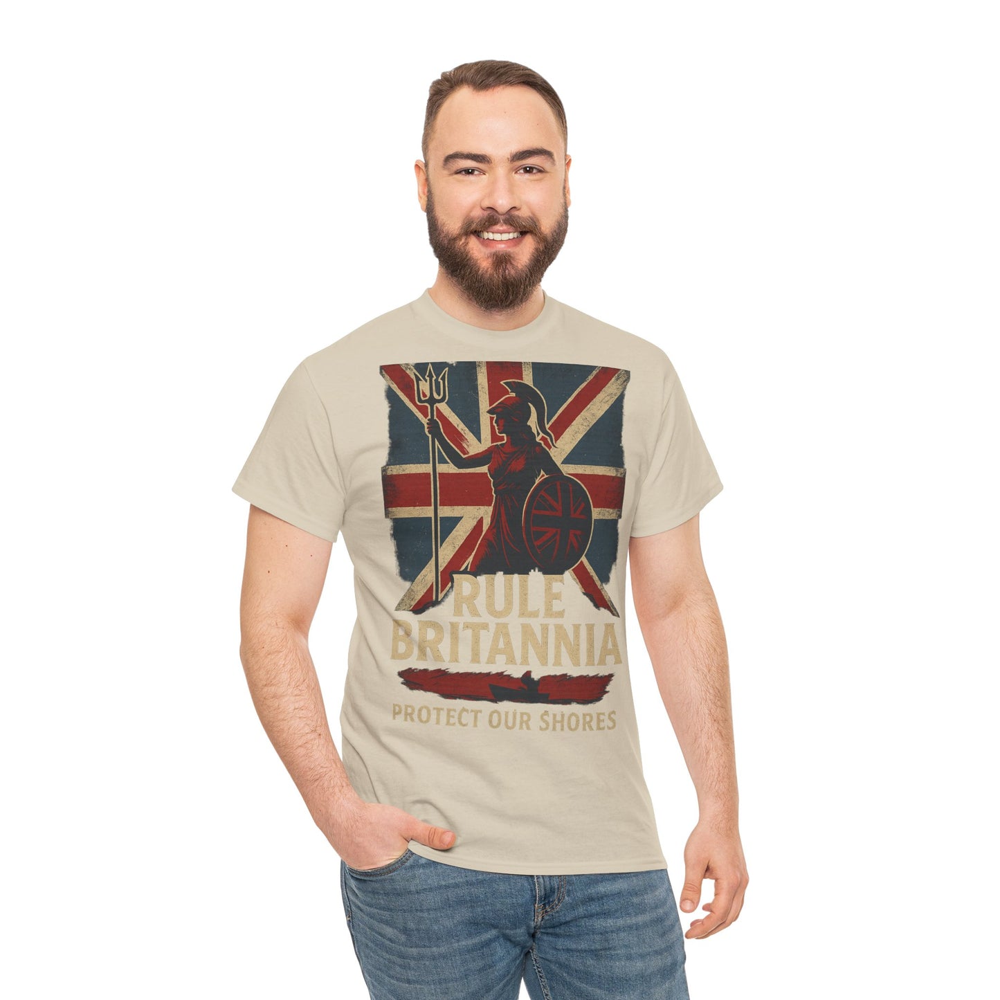 Rule Britannia Tee stop the boat design t shirt patriots