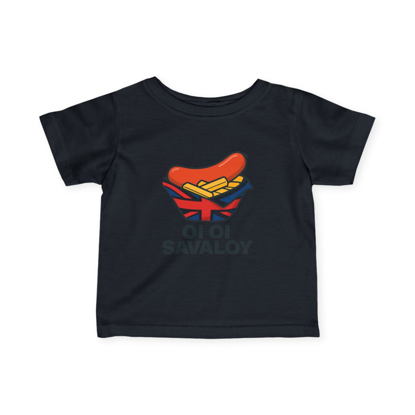 Savory British Infant Tee, Cute Baby T-Shirt, Fun Toddler Shirt, Oi Oi Savaloy Design, Perfect Gift for New Parents, Baby Shower