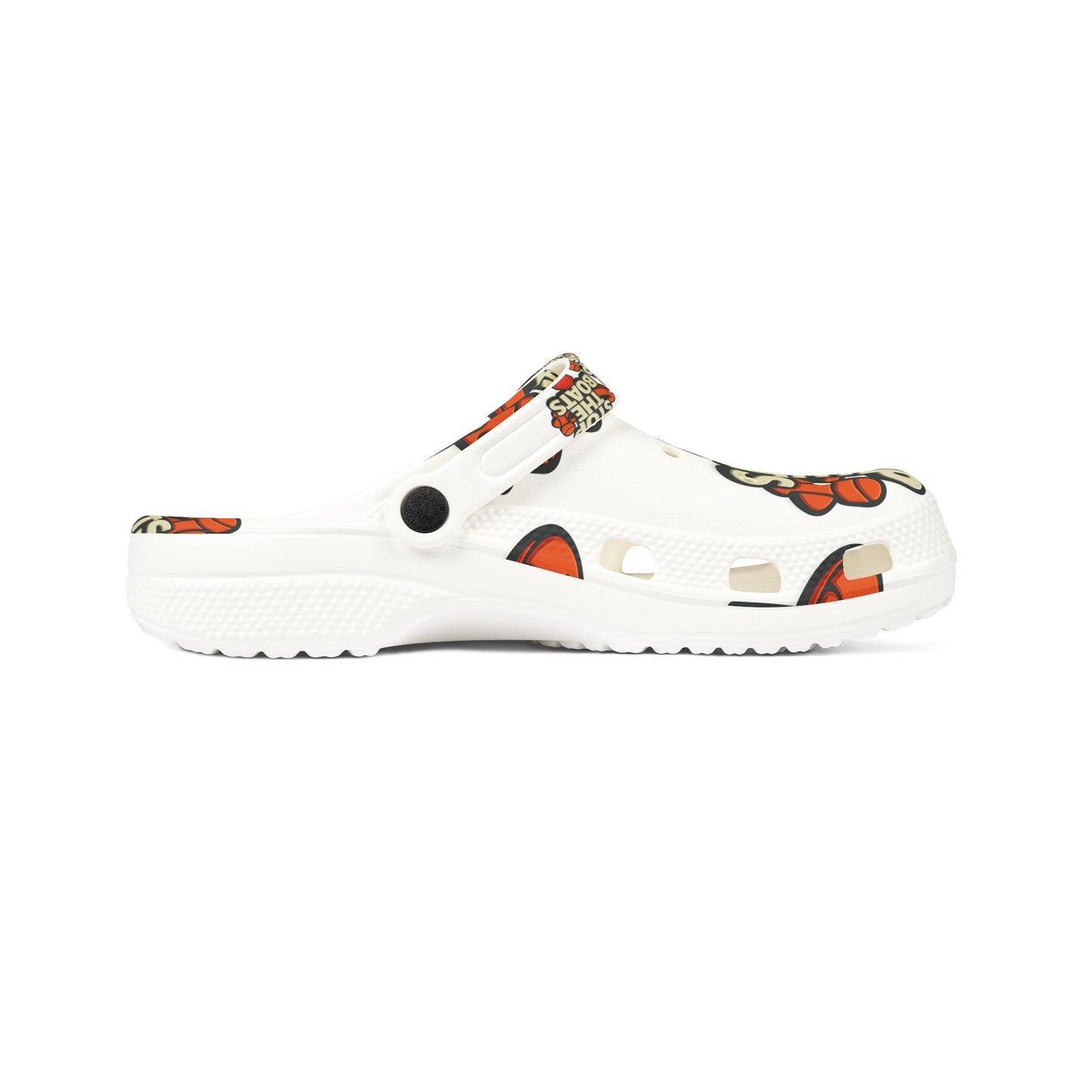 Stylish EVA Foam Clogs - Stop the Boats Design | Trendy Summer Footwear, Beach Shoes, Casual Slip-Ons, Festival Ready, Fun Gift Idea
