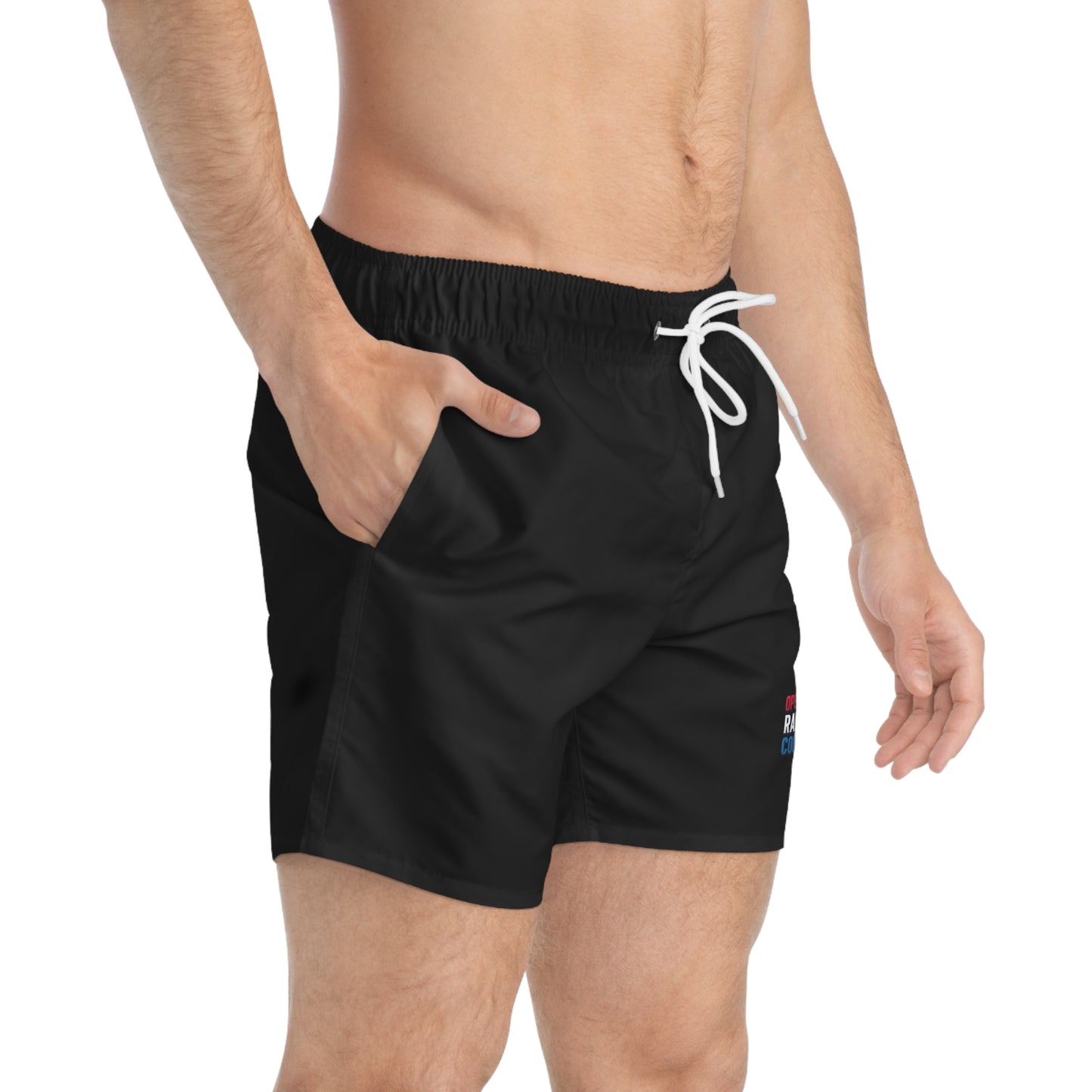 operation raise the colours - Stylish Swim Trunks for Summer Fun, Beachwear, Pool Party, Vacation, Water Sports, Raise the Colours Design