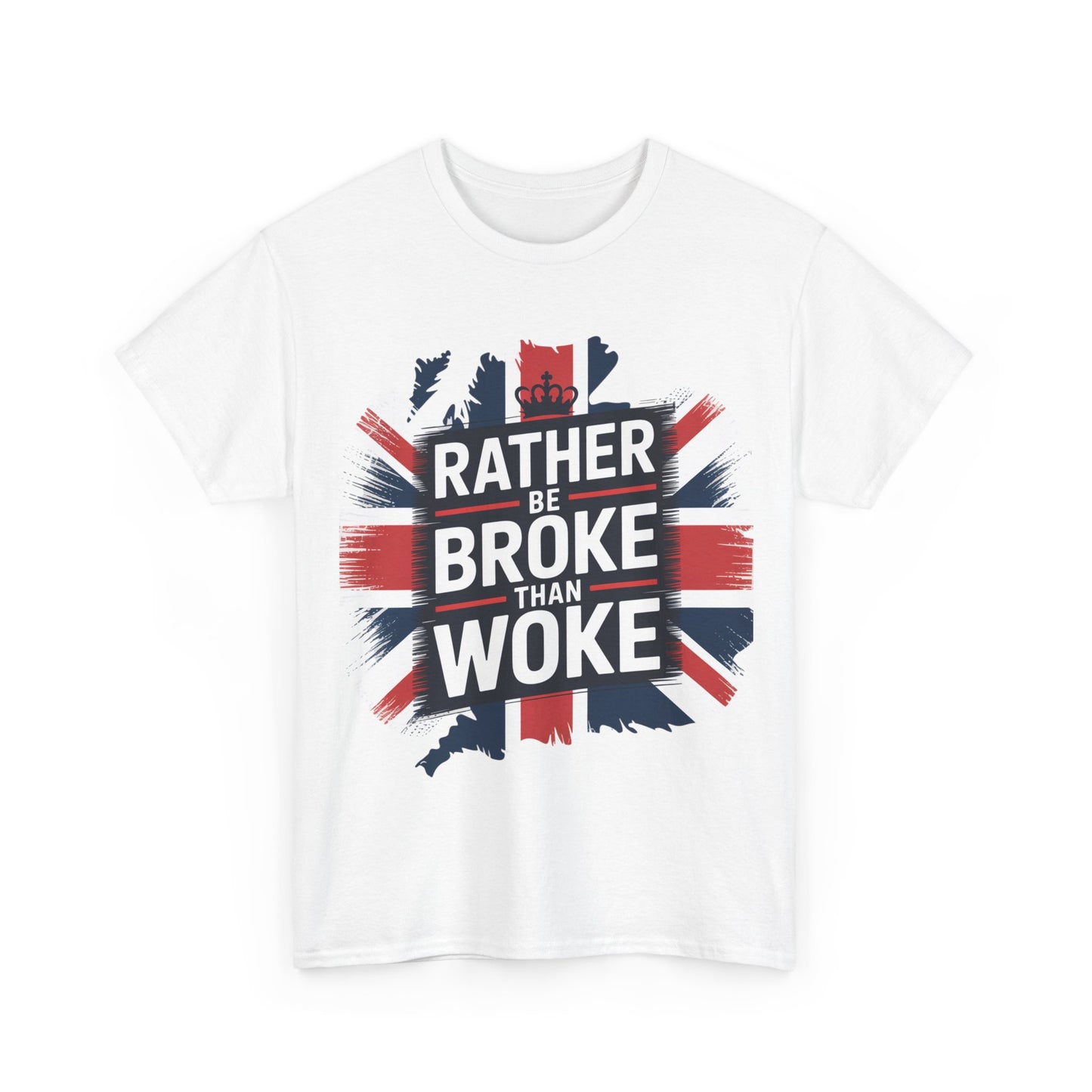 Broke vs. Woke Unisex Heavy Cotton Tee