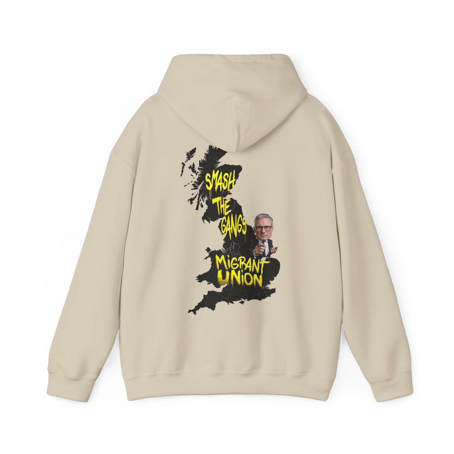 Migrant Union Hooded Sweatshirt, Unisex Sweatshirt, Cozy Layer, Activism Apparel, Streetwear, Gift for Protesters, Conscious Fashion