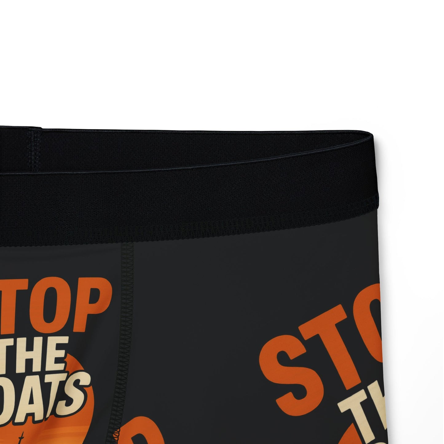 Boxers with a Bold Message | Stop The Boats Design, Comfortable Underwear, Men's Gifts, Unique Boxers, Everyday Wear