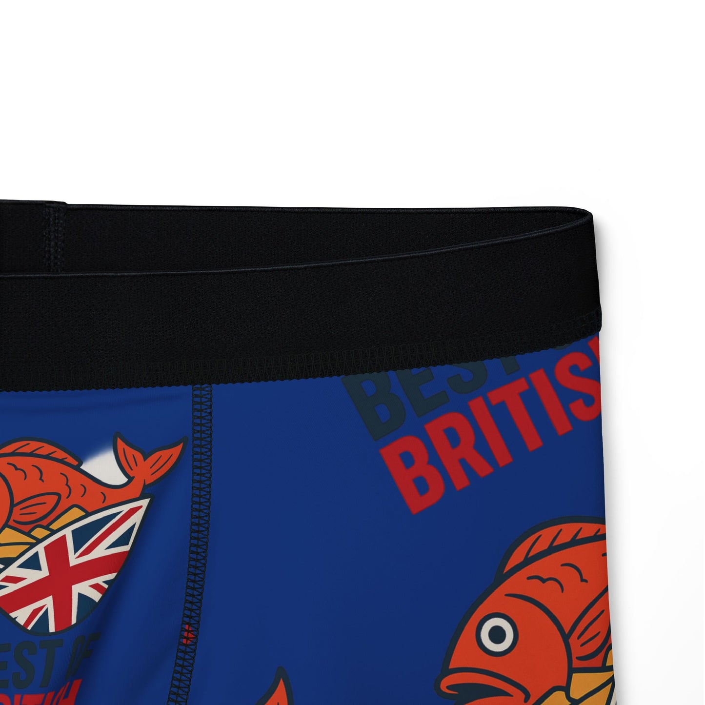 fish & chips Best of British Men's Boxers, Fun Underwear, Unique Gift for Him, British Pride Boxers, Quirky Swimwear, Comfortable Loungewear