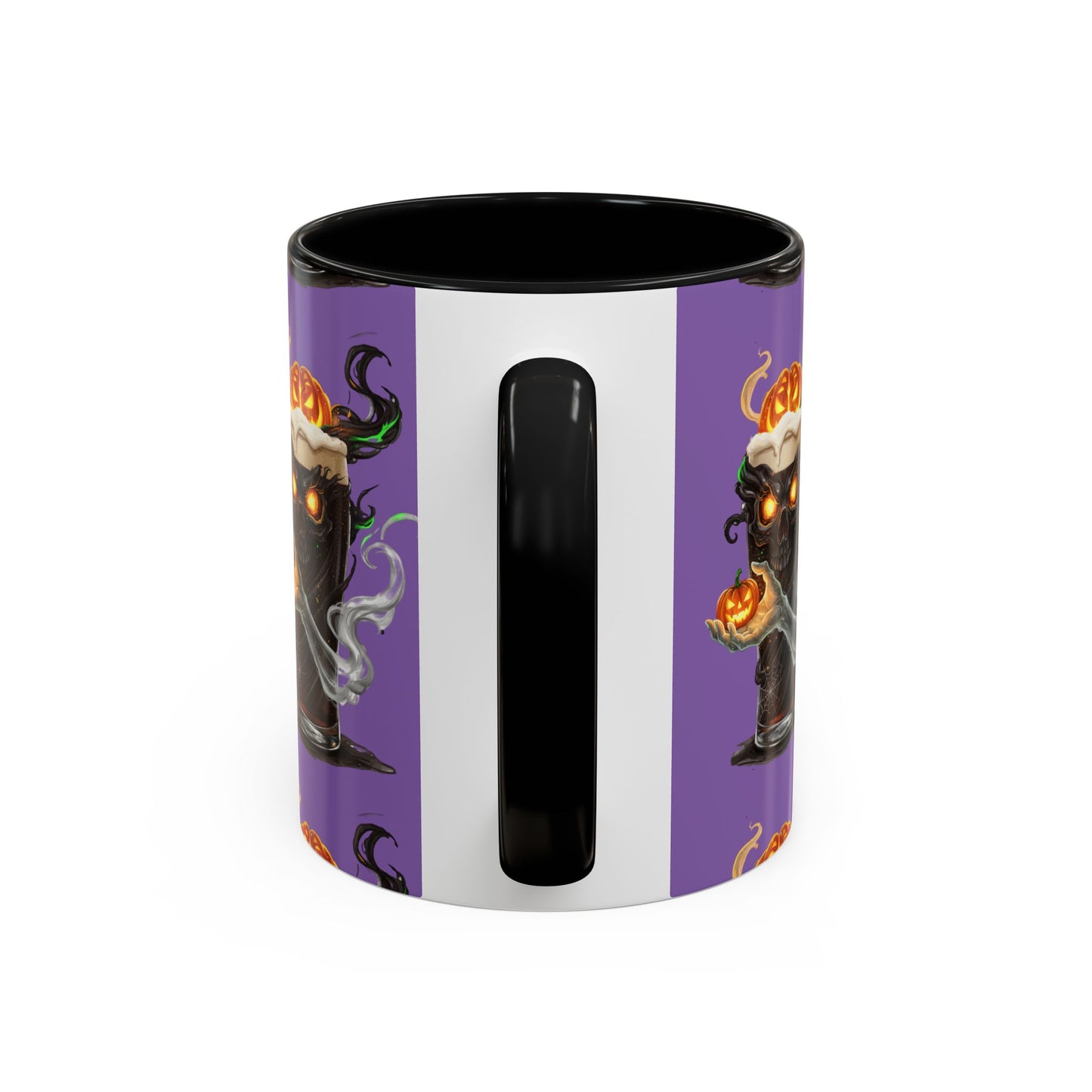 Halloween Skull Accent Coffee Mug - Spooky Drinkware for Fall, Halloween Parties, Home Decor, Gift for Goth Lovers, Skull Enthusiasts