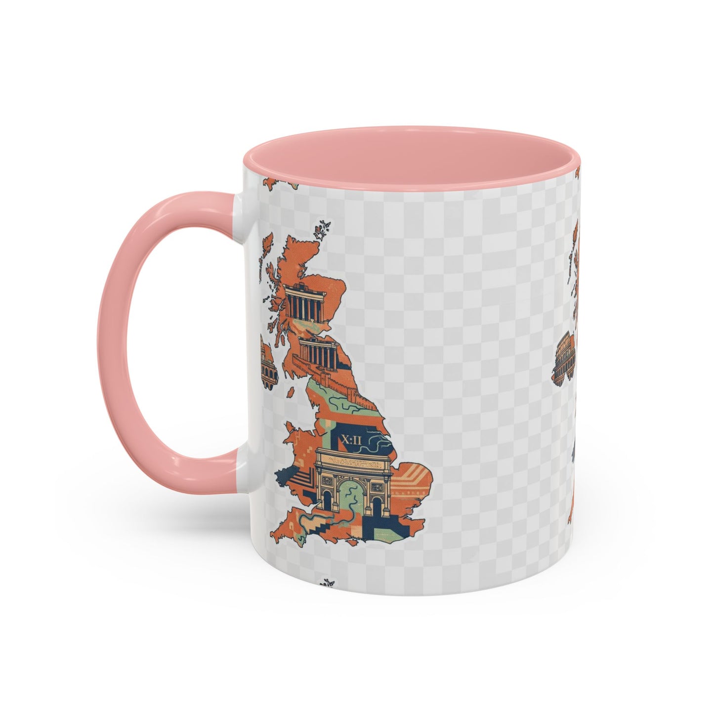 British Landmarks Accent Coffee Mug | Travel Gift, Home Decor, Coffee Lover, Souvenir, Unique Design