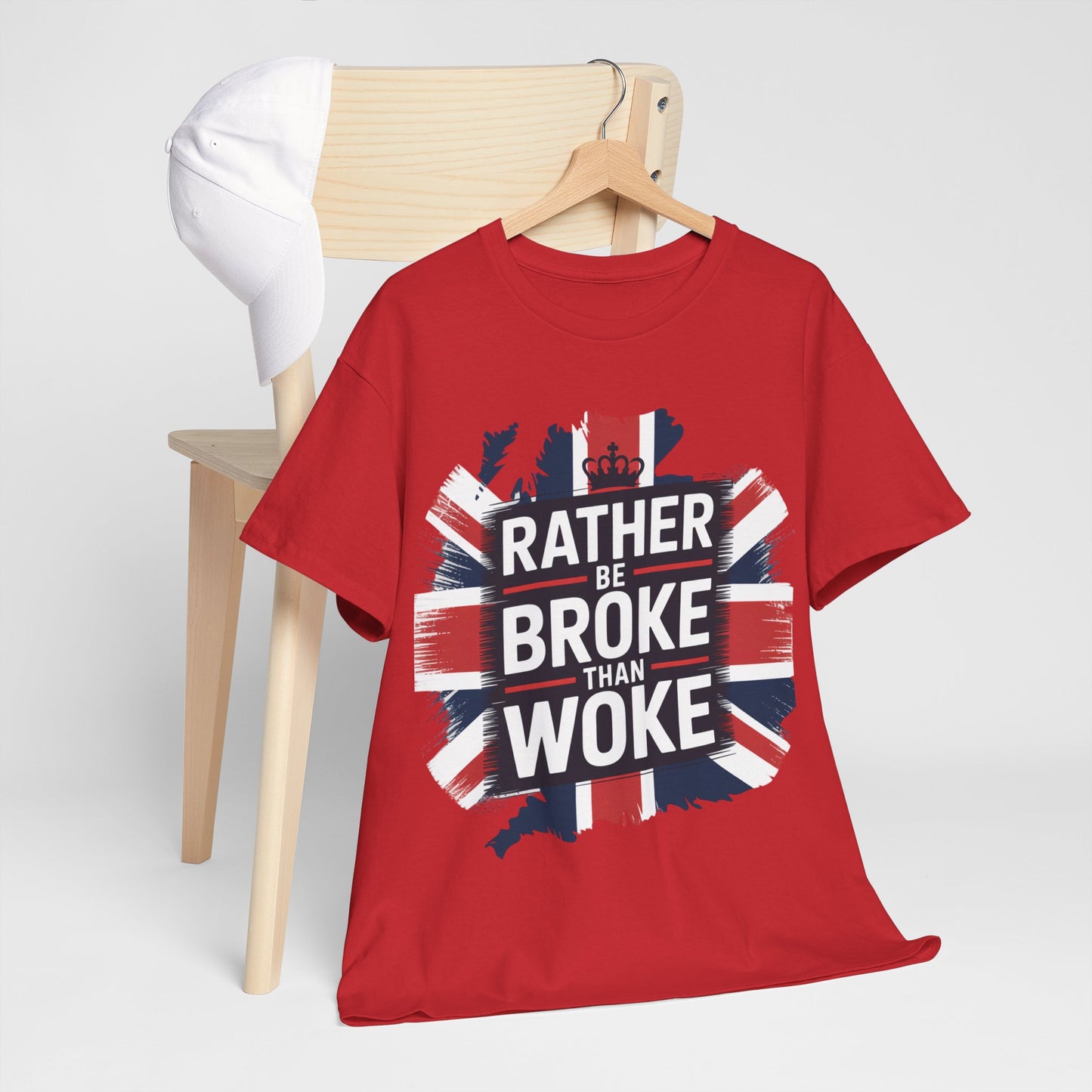 Broke vs. Woke Unisex Heavy Cotton Tee
