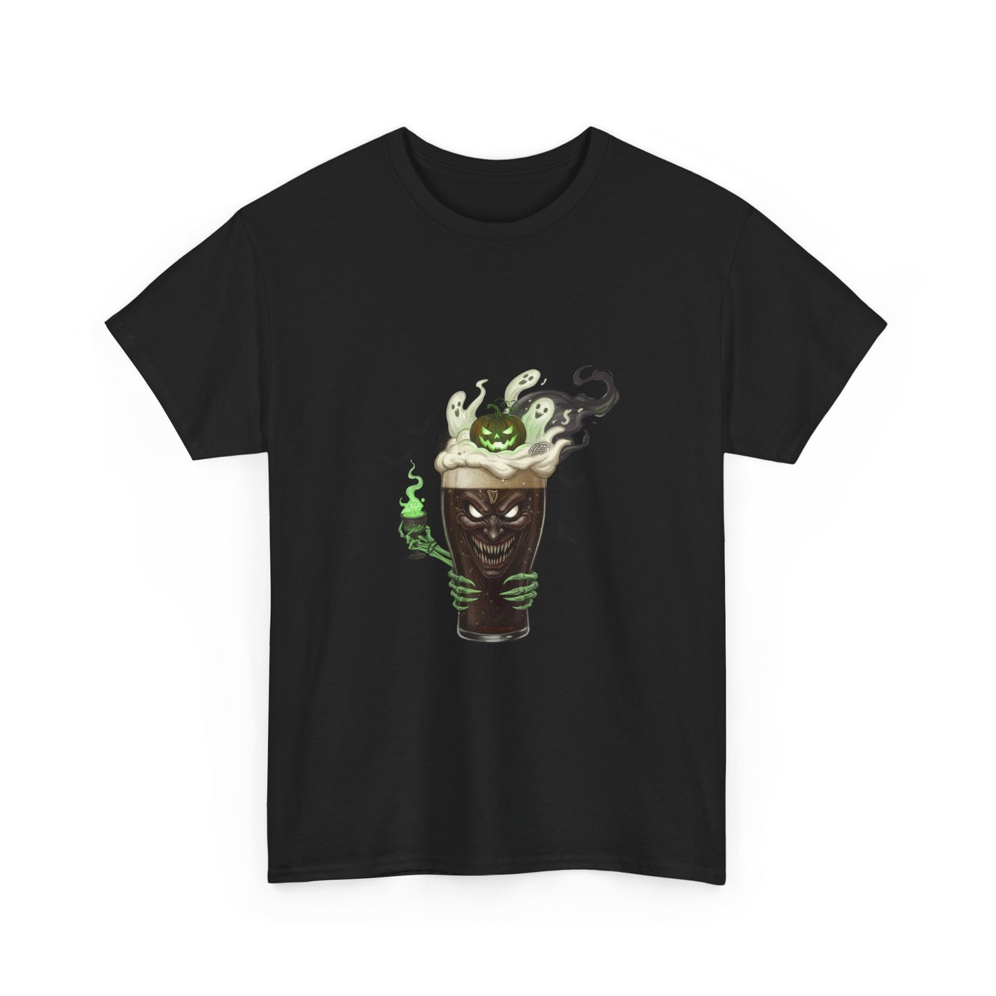 Guiness halloween Artistic Unisex Tee featuring Eco-Themed Design, Perfect for Casual Wear, Gift for Nature Lovers, Eco-Conscious Apparel, Earth Day