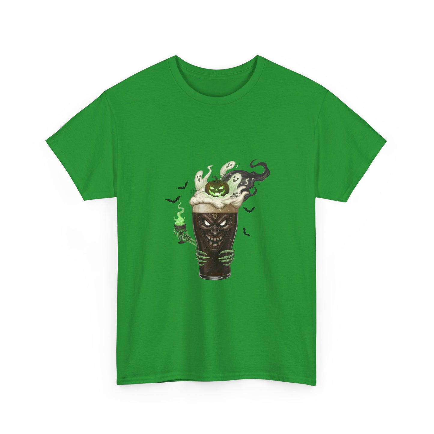 Guiness halloween Artistic Unisex Tee featuring Eco-Themed Design, Perfect for Casual Wear, Gift for Nature Lovers, Eco-Conscious Apparel, Earth Day