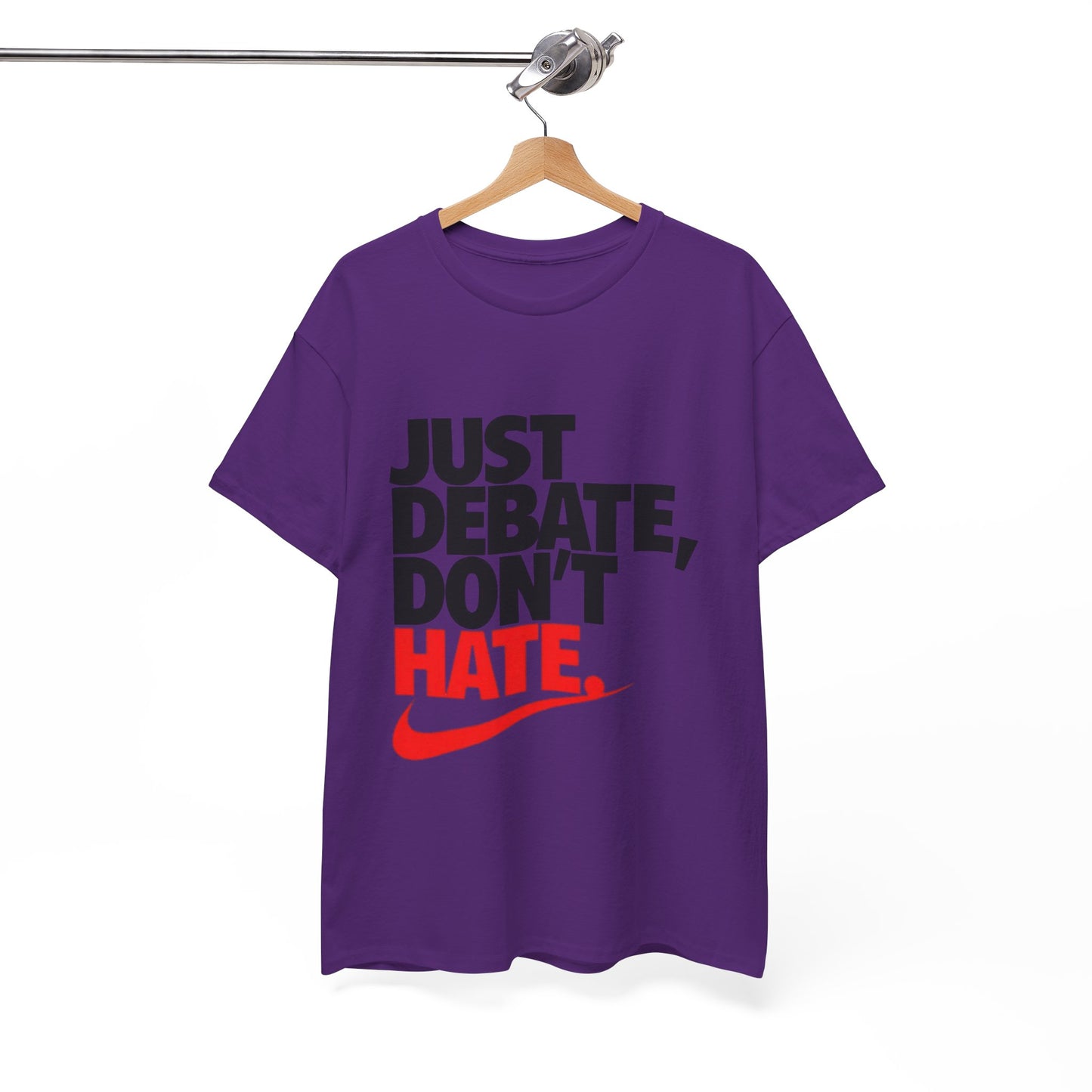 Unisex Cotton Tee - Just Debate, Don't Hate