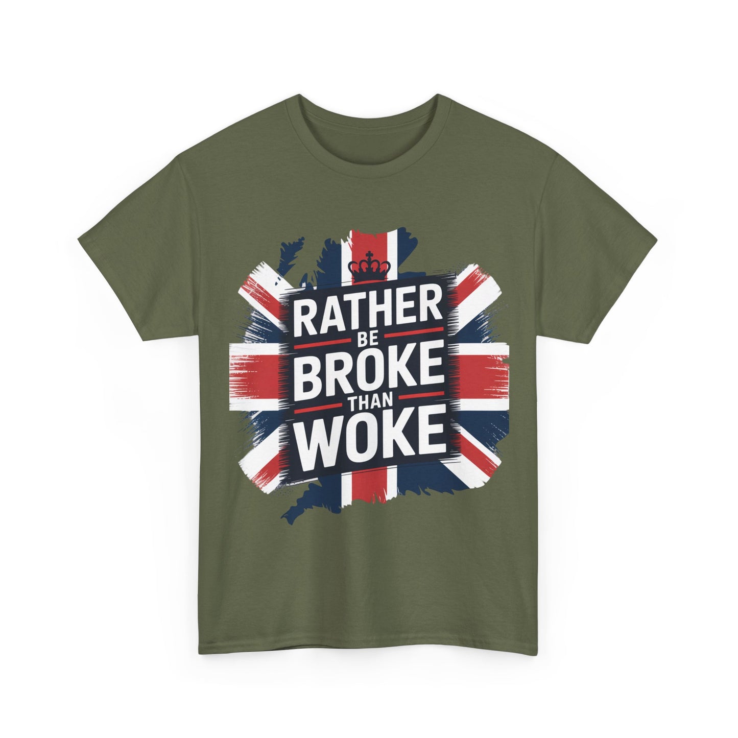 Broke vs. Woke Unisex Heavy Cotton Tee