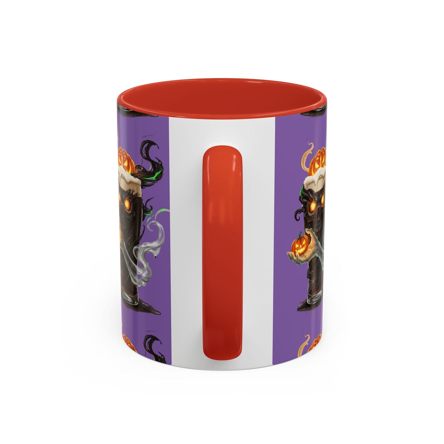 Halloween Skull Accent Coffee Mug - Spooky Drinkware for Fall, Halloween Parties, Home Decor, Gift for Goth Lovers, Skull Enthusiasts