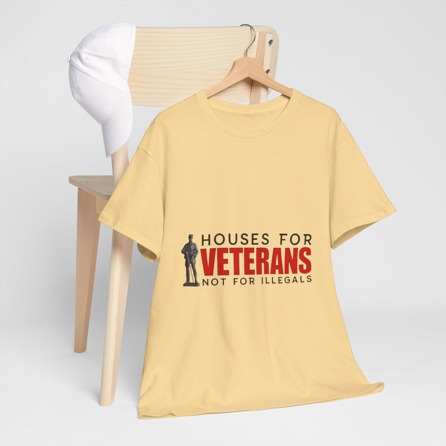Unisex Heavy Cotton Tee - 'Houses for Veterans' Statement Shirt for Supporters, Patriotic Gifts, Veteran Advocacy Apparel, Everyday [...]