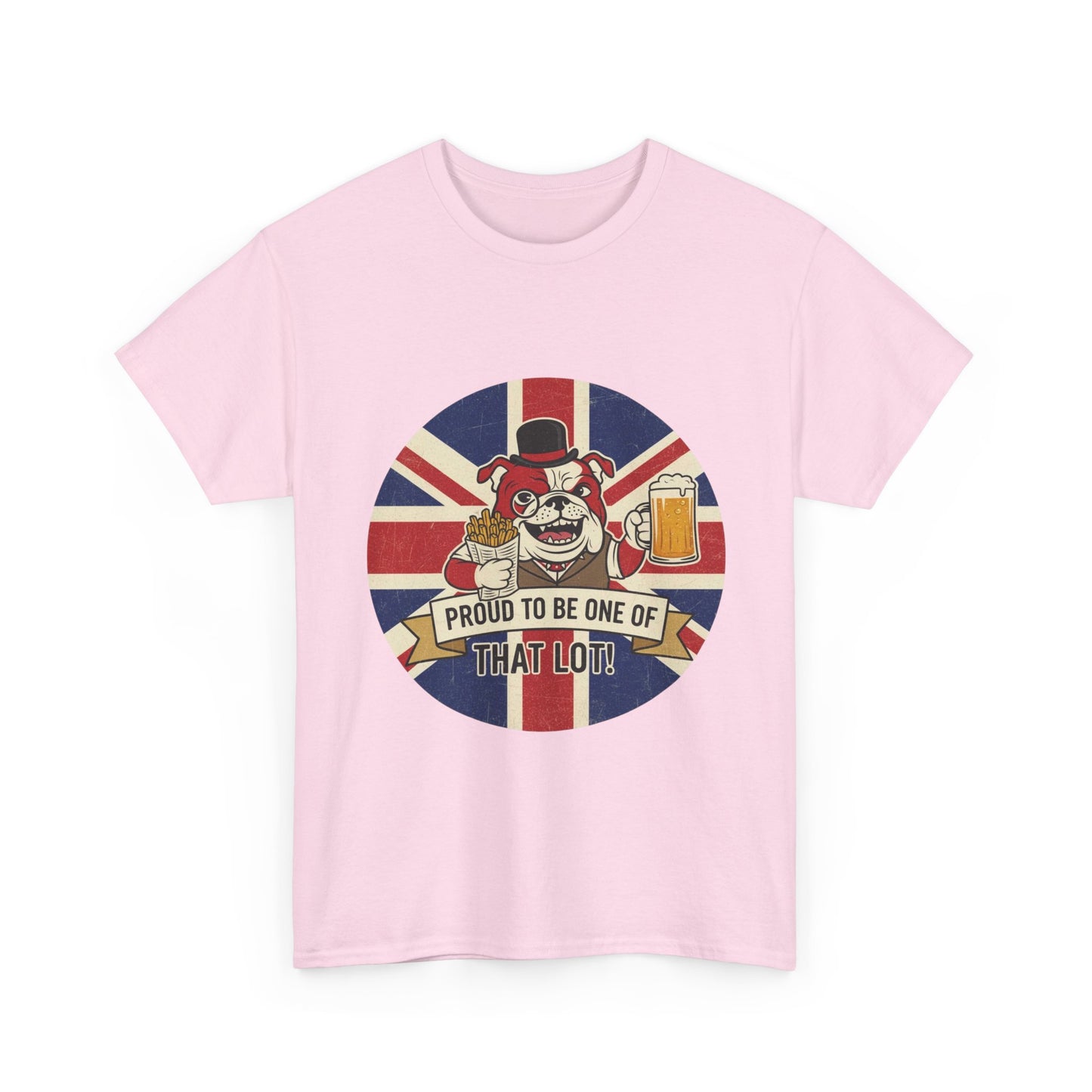 British  bulldog patriot satire cool design Unisex Heavy Cotton Tee shirt all sizes