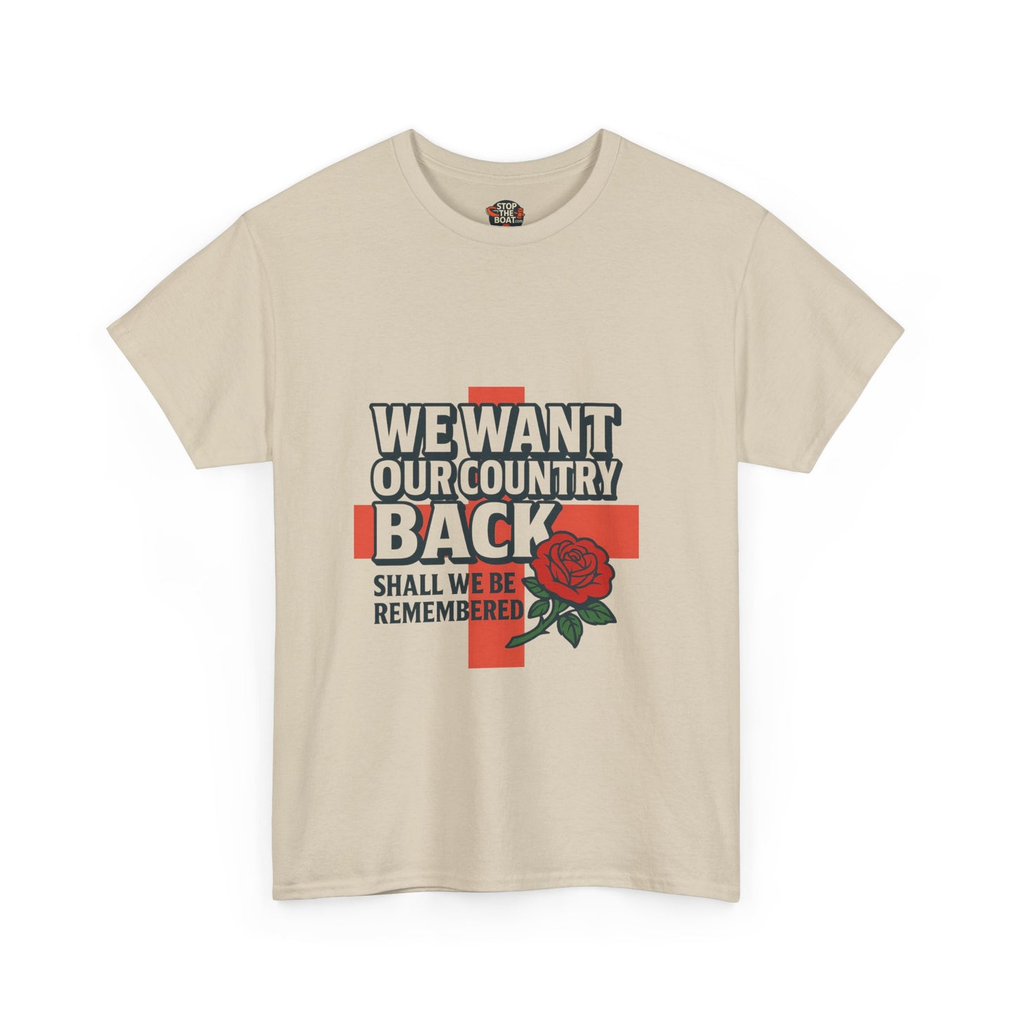 Unisex Heavy Cotton Tee - We Want Our Country Back, Casual Statement Tee, Proud Heritage Shirt, Comfortable Everyday Wear, Gift for [...]