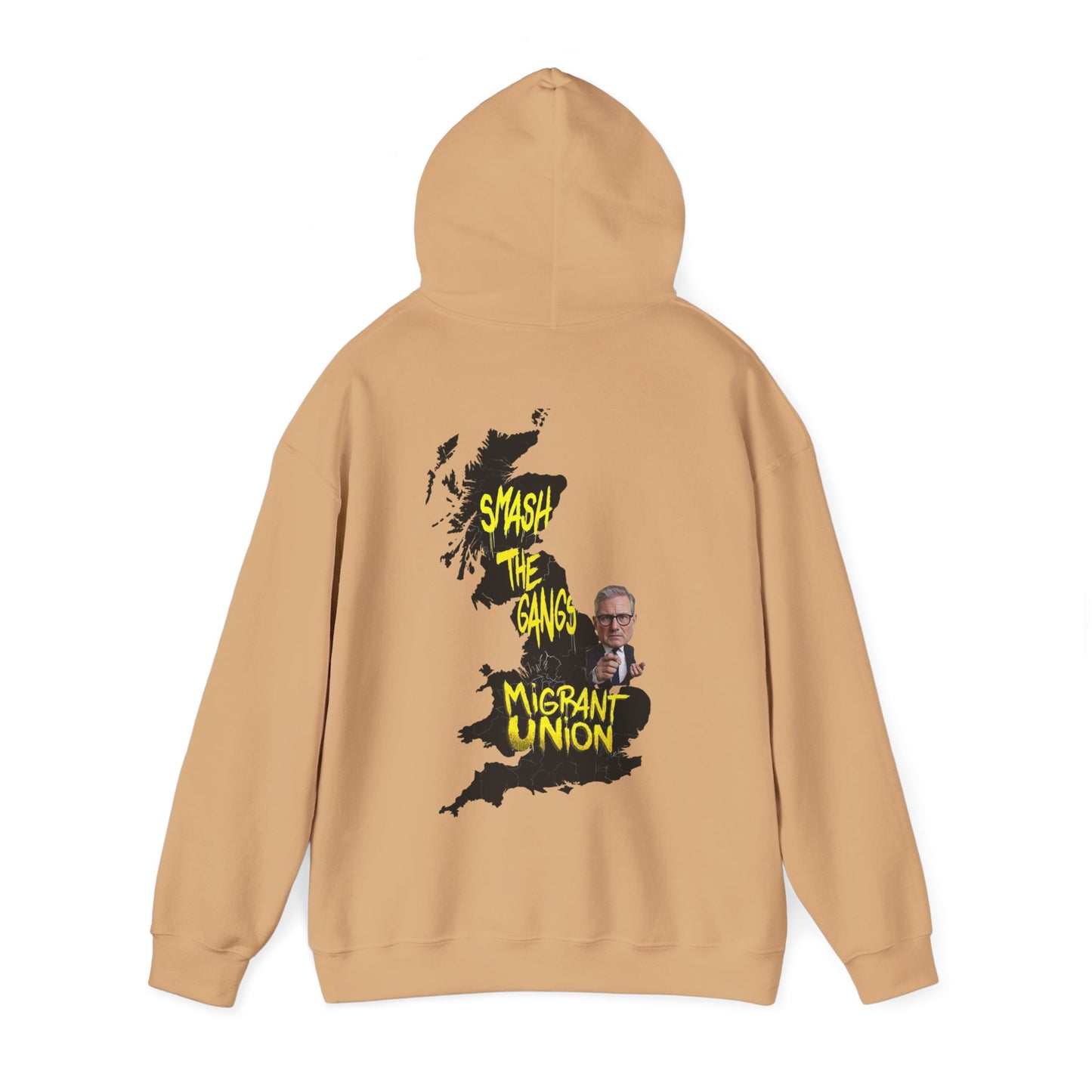 Migrant Union Hooded Sweatshirt, Unisex Sweatshirt, Cozy Layer, Activism Apparel, Streetwear, Gift for Protesters, Conscious Fashion