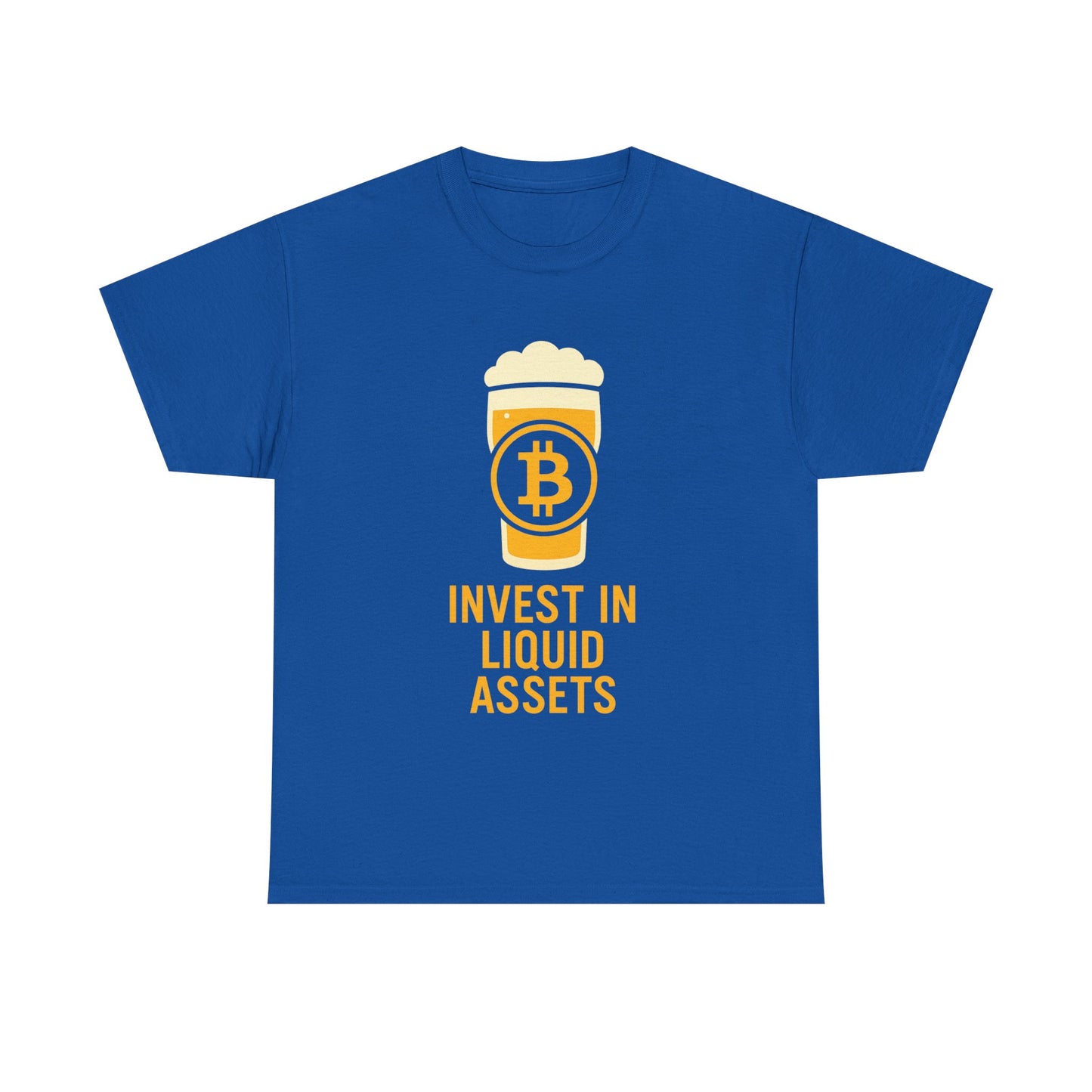 Bitcoin liquid assets Investment Unisex Heavy Cotton Tee, Crypto Shirt, Financial Humor Tee, Gift for Investors, Funny Bitcoin Apparel