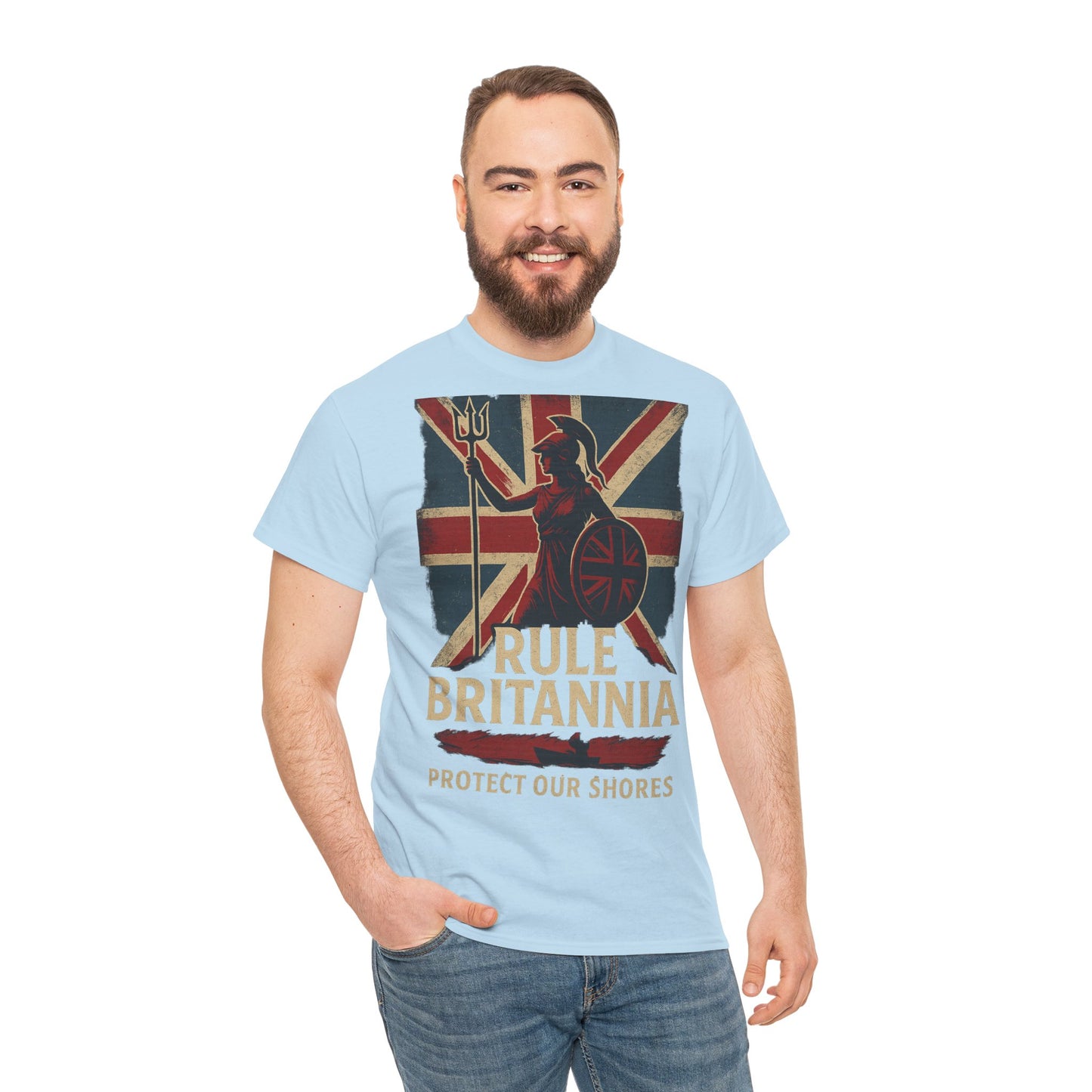 Rule Britannia Tee stop the boat design t shirt patriots