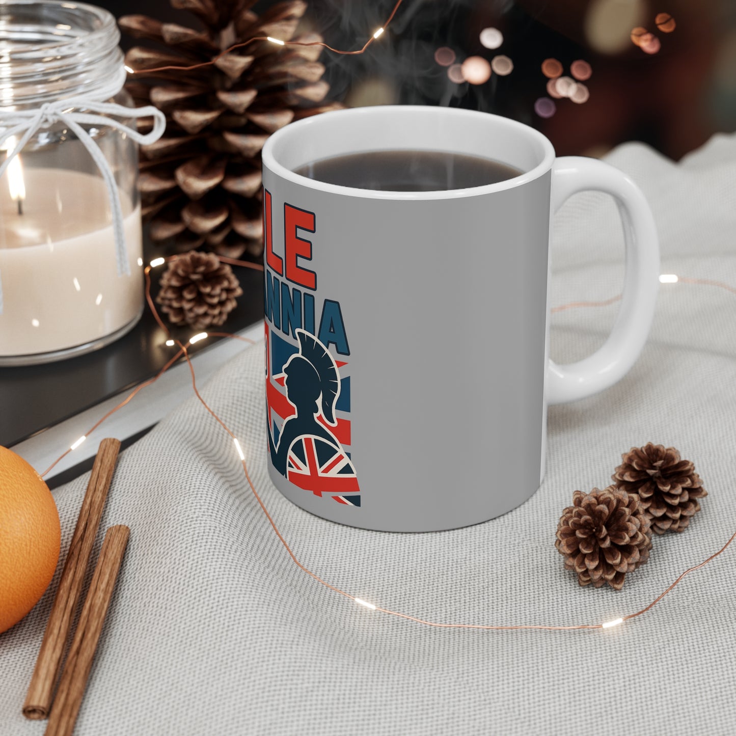 Rule Britannia Mug, British Pride Coffee Cup, England Gift, Tea Mug, UK Patriotism