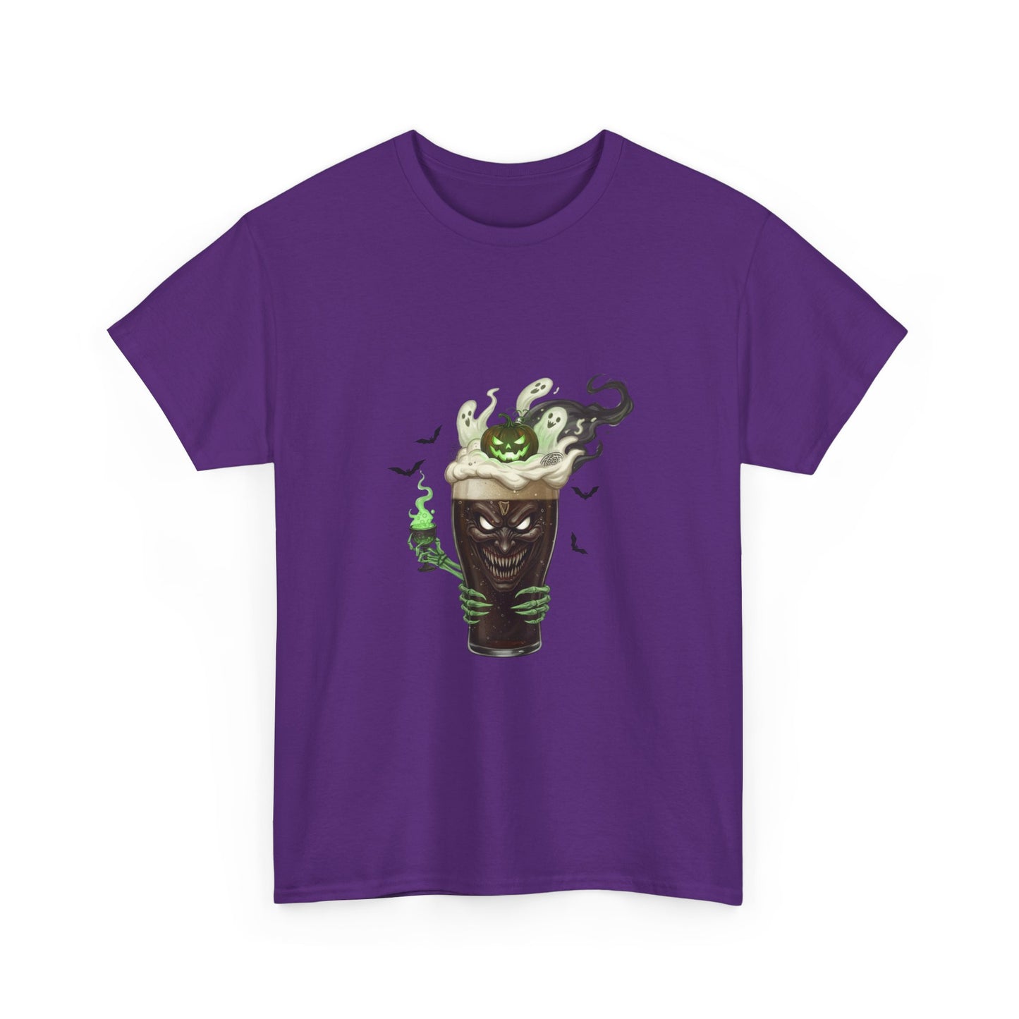 Guiness halloween Artistic Unisex Tee featuring Eco-Themed Design, Perfect for Casual Wear, Gift for Nature Lovers, Eco-Conscious Apparel, Earth Day