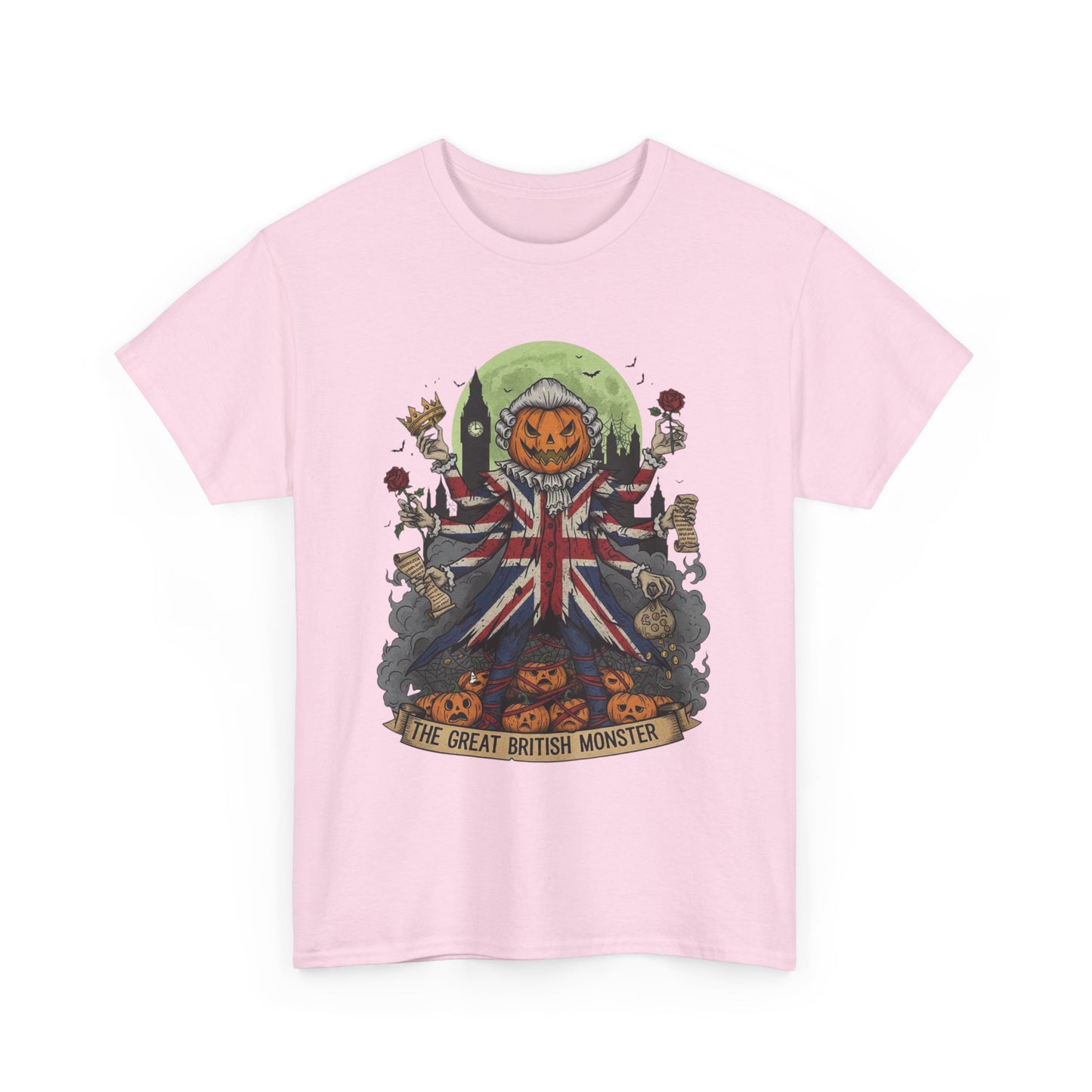 Halloween Themed Unisex Tee, The Great British Monster Shirt, Spooky Cotton T-Shirt for Halloween, Unisex Graphic Tee, Unique Gift Idea