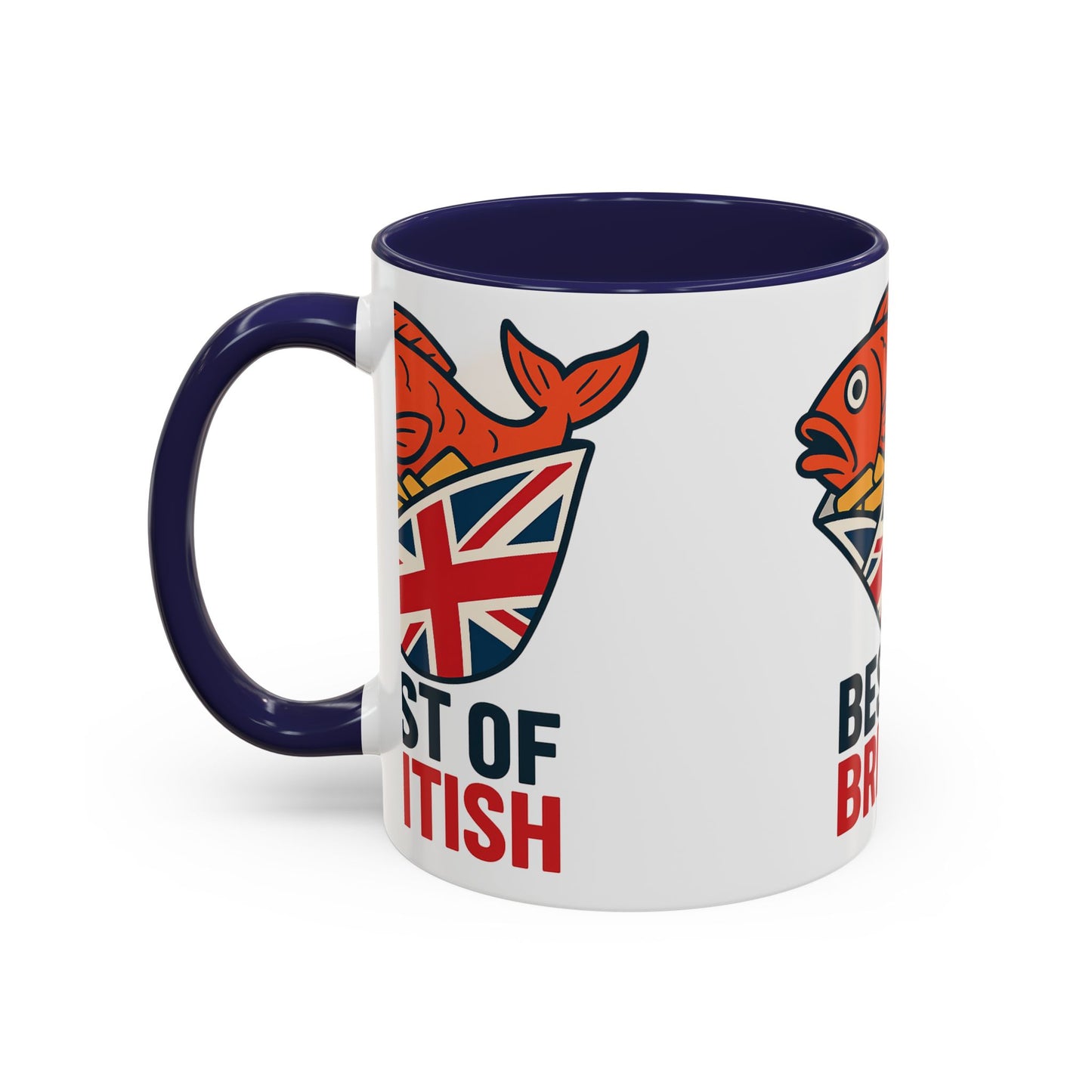 Best of British fish & chips Accent Coffee Mug - Fun Gift for Tea Lovers, Unique Kitchen Decor, Ideal for British Holidays, Collectible Coffee [...]
