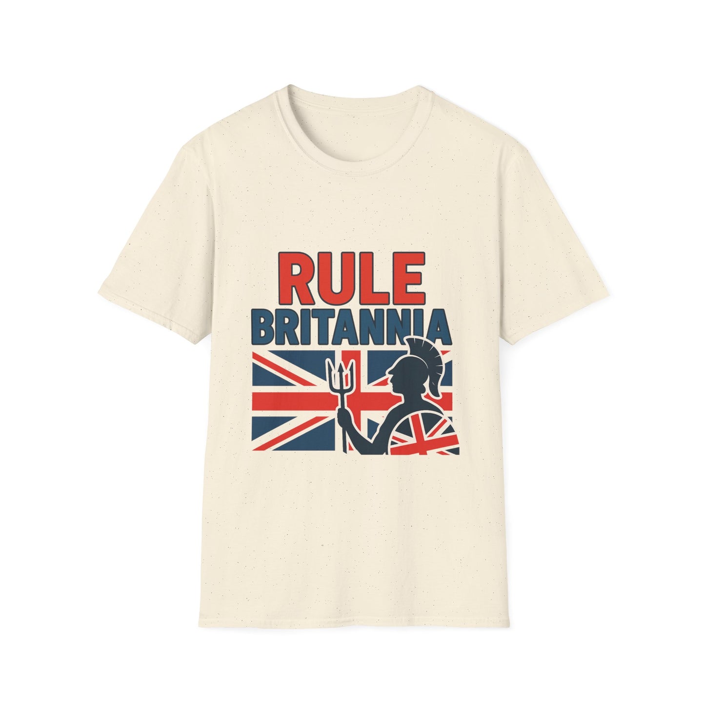 Britannia Pride T-Shirt, Unisex Softstyle Tee, Casual Wear, Gift for Brits, Patriotic Apparel, Independence Day Top