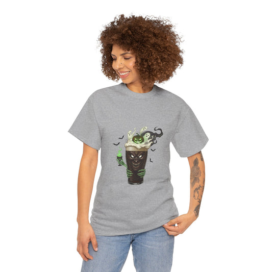 Guiness halloween Artistic Unisex Tee featuring Eco-Themed Design, Perfect for Casual Wear, Gift for Nature Lovers, Eco-Conscious Apparel, Earth Day