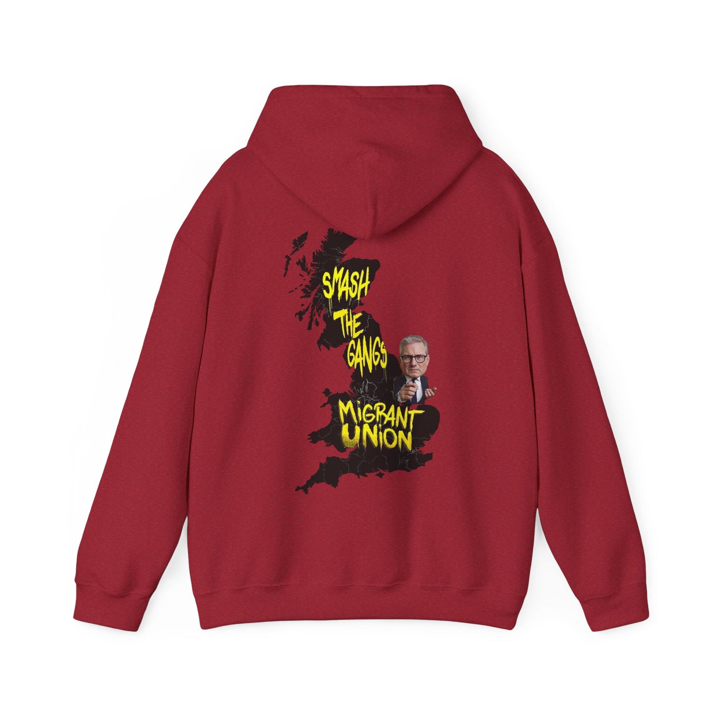 Migrant Union Hooded Sweatshirt, Unisex Sweatshirt, Cozy Layer, Activism Apparel, Streetwear, Gift for Protesters, Conscious Fashion