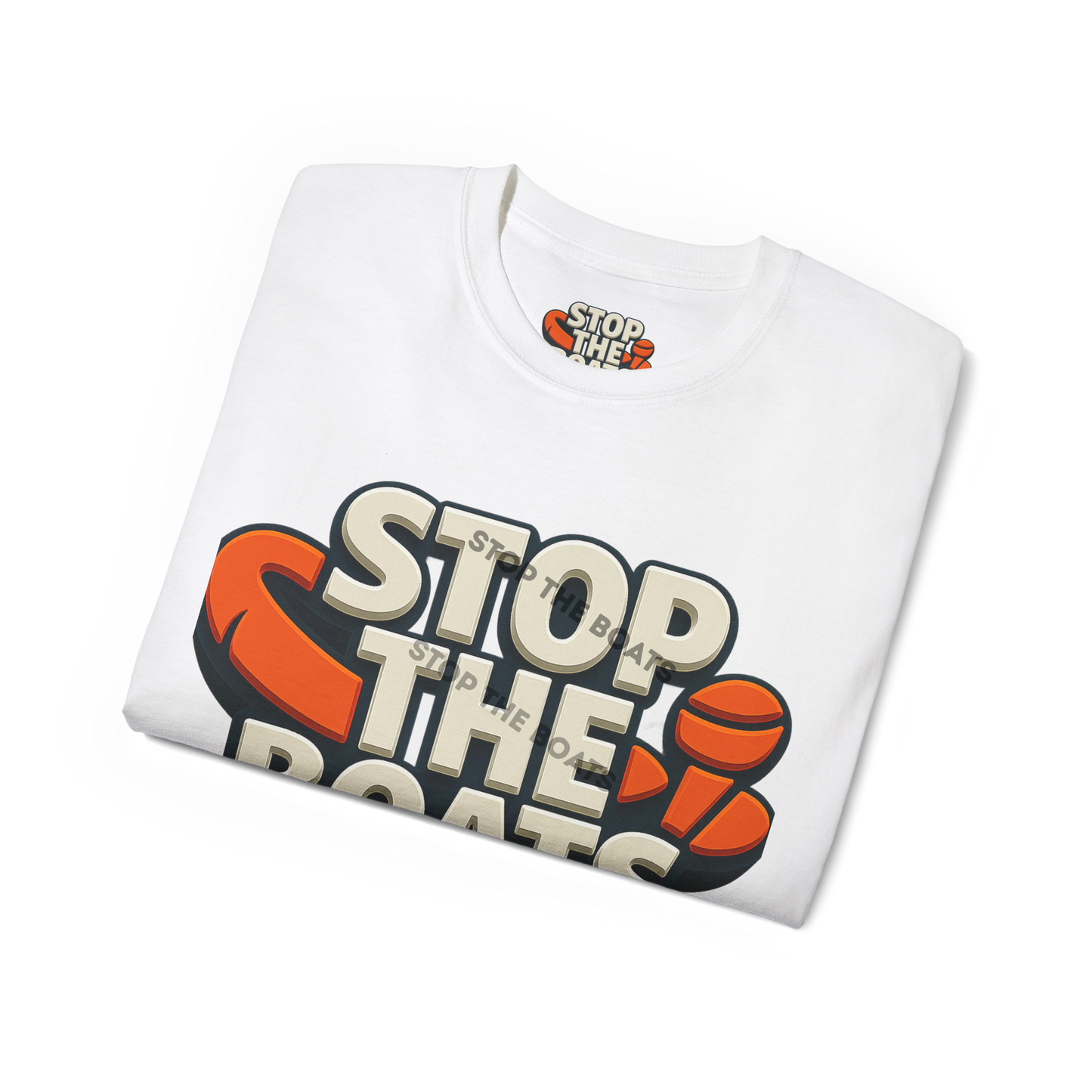 Stop the boats classic front back sides back our country Unisex Ultra Cotton Tee