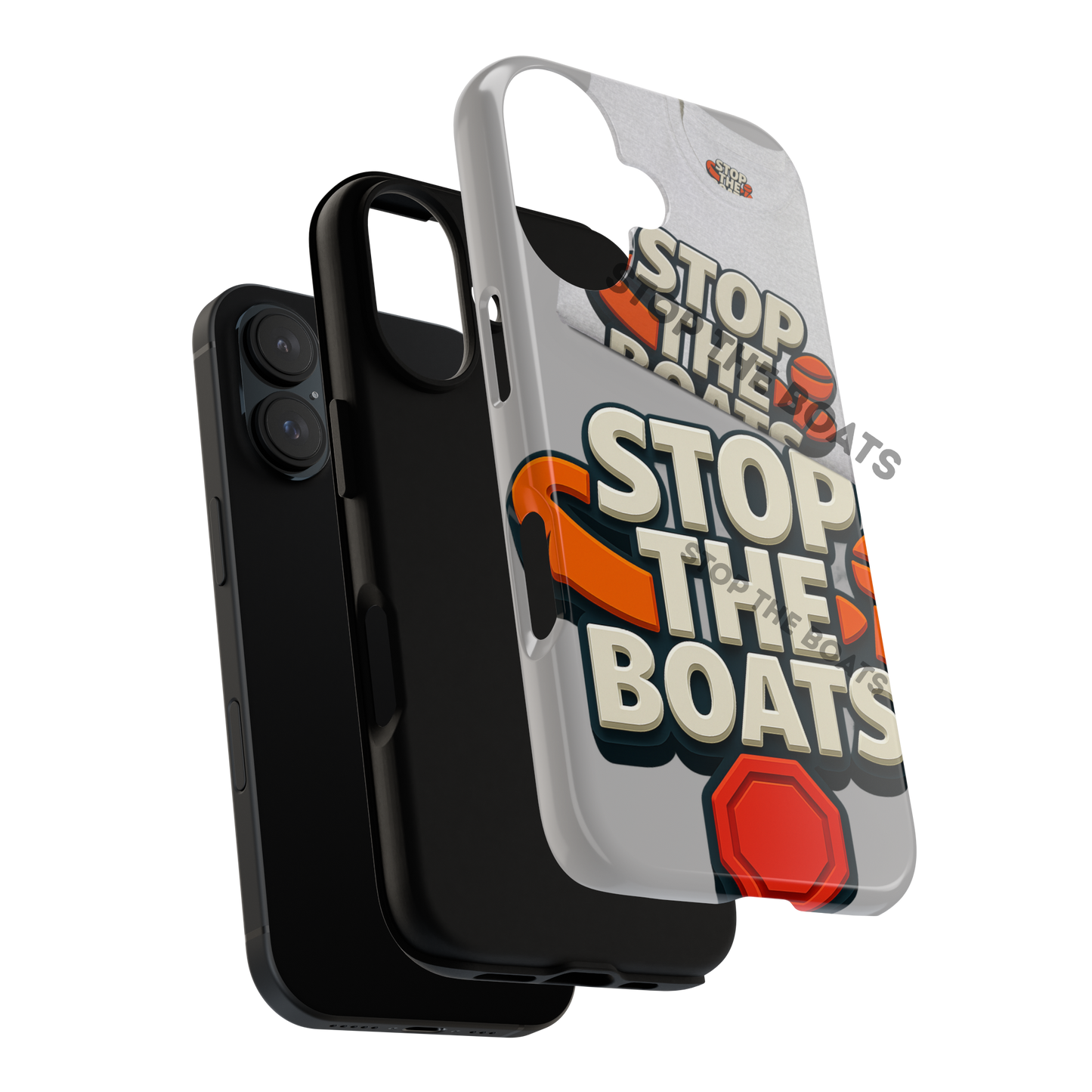 Stop the boats mix T shirt logo design Tough Cases
