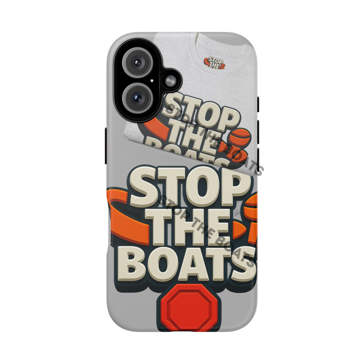 Stop the boats mix T shirt logo design Tough Cases