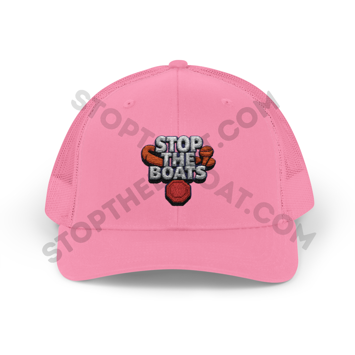 Stop the Boats Snapback Trucker Cap, Trendy Hat, Outdoor Gear, Summer Accessory, Fishing Cap, Gift for Him/Her