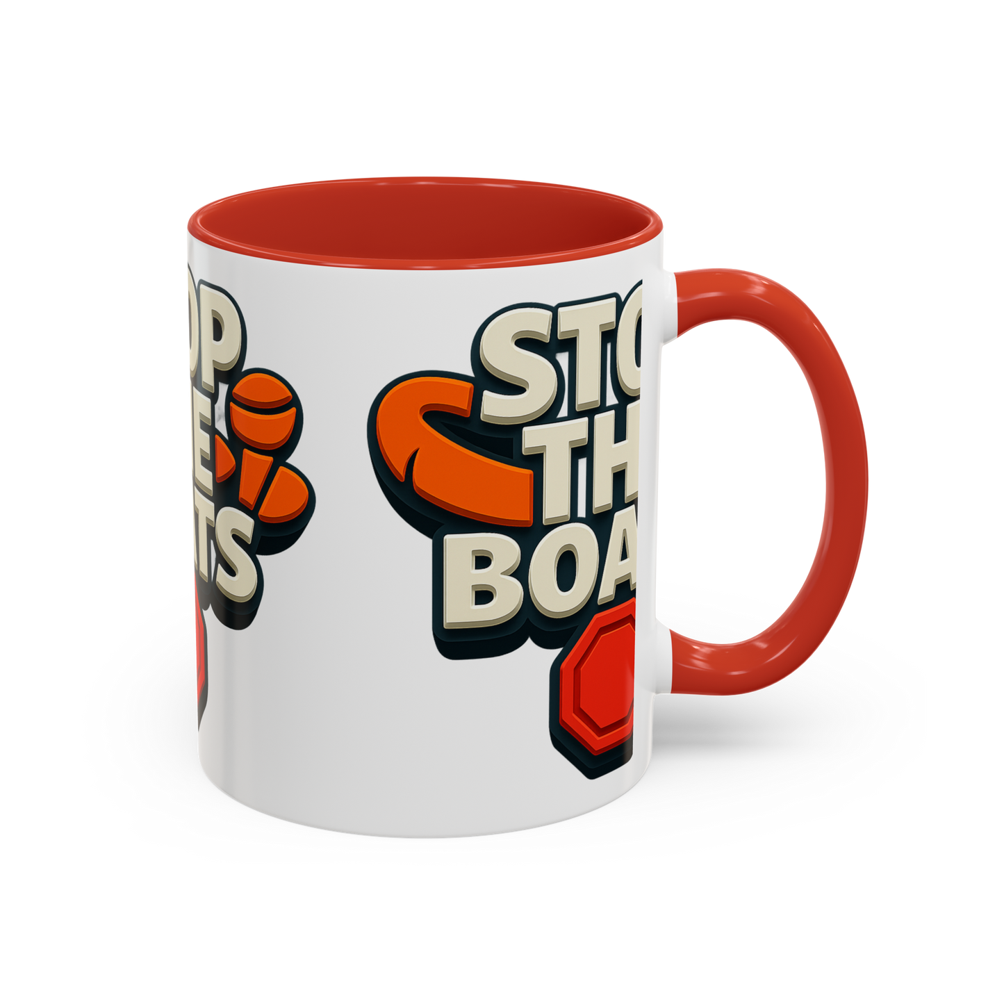 Stop the boats Classic premium  UK Accent Coffee Mug (11, 15oz)