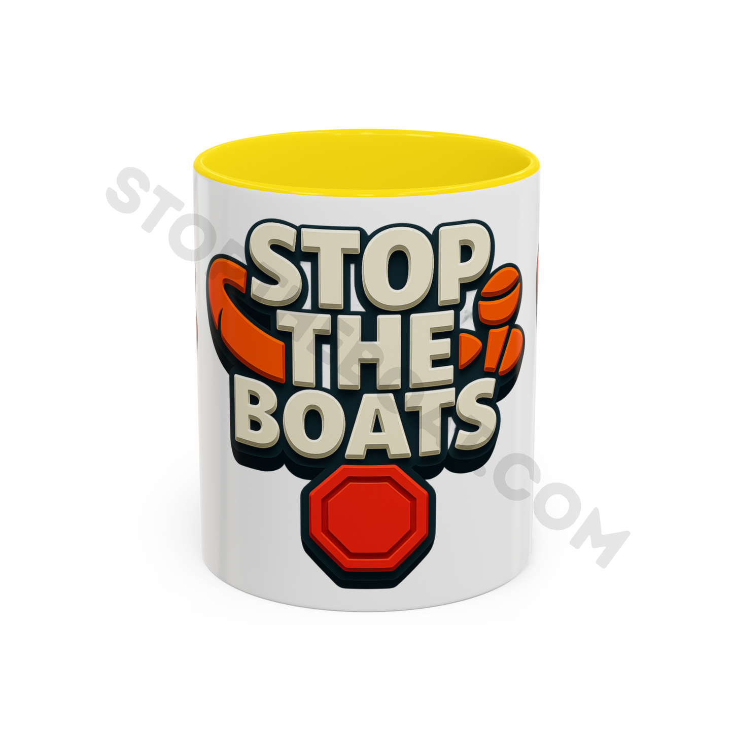 Stop the boats Classic premium  UK Accent Coffee Mug (11, 15oz)
