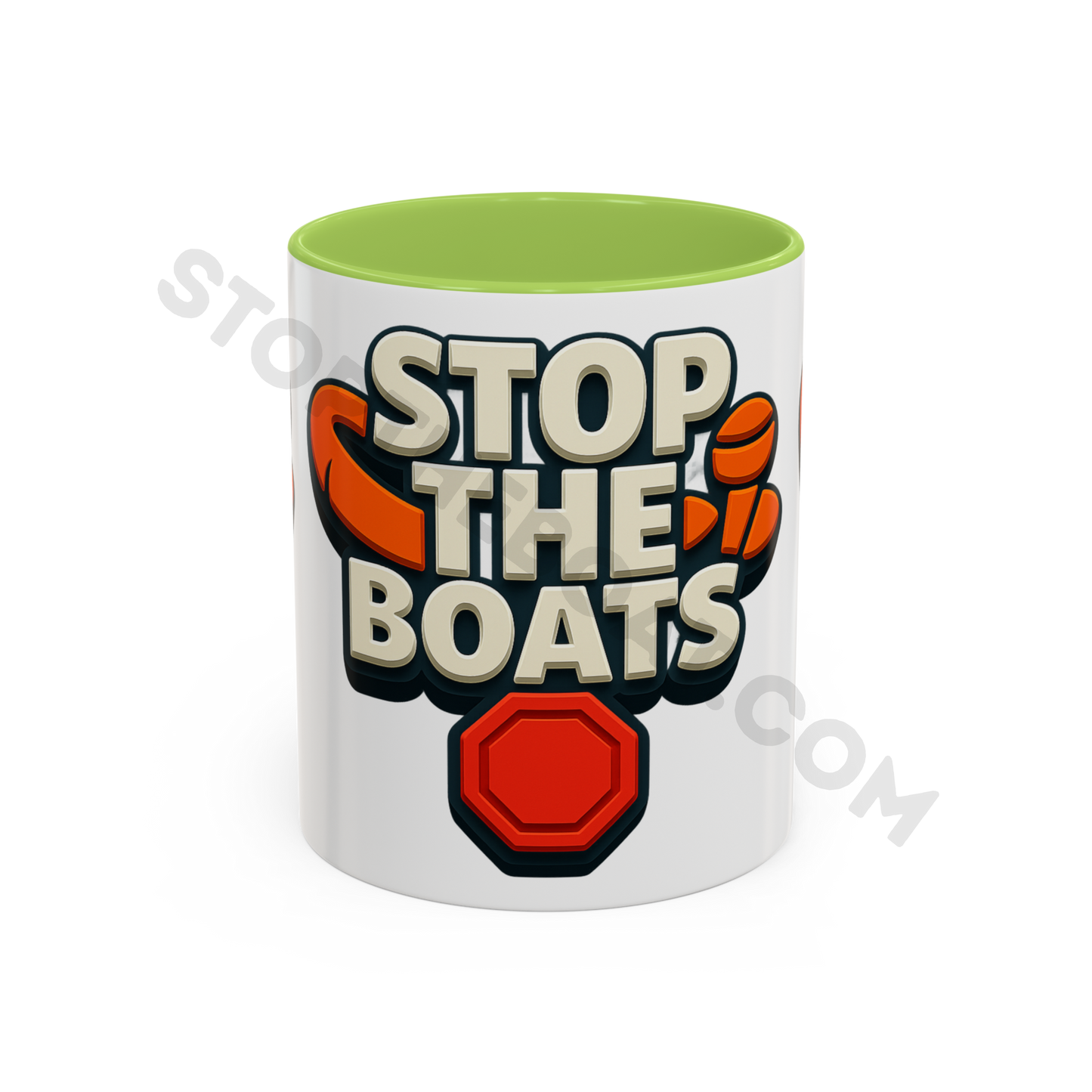 Stop the boats Classic premium  UK Accent Coffee Mug (11, 15oz)