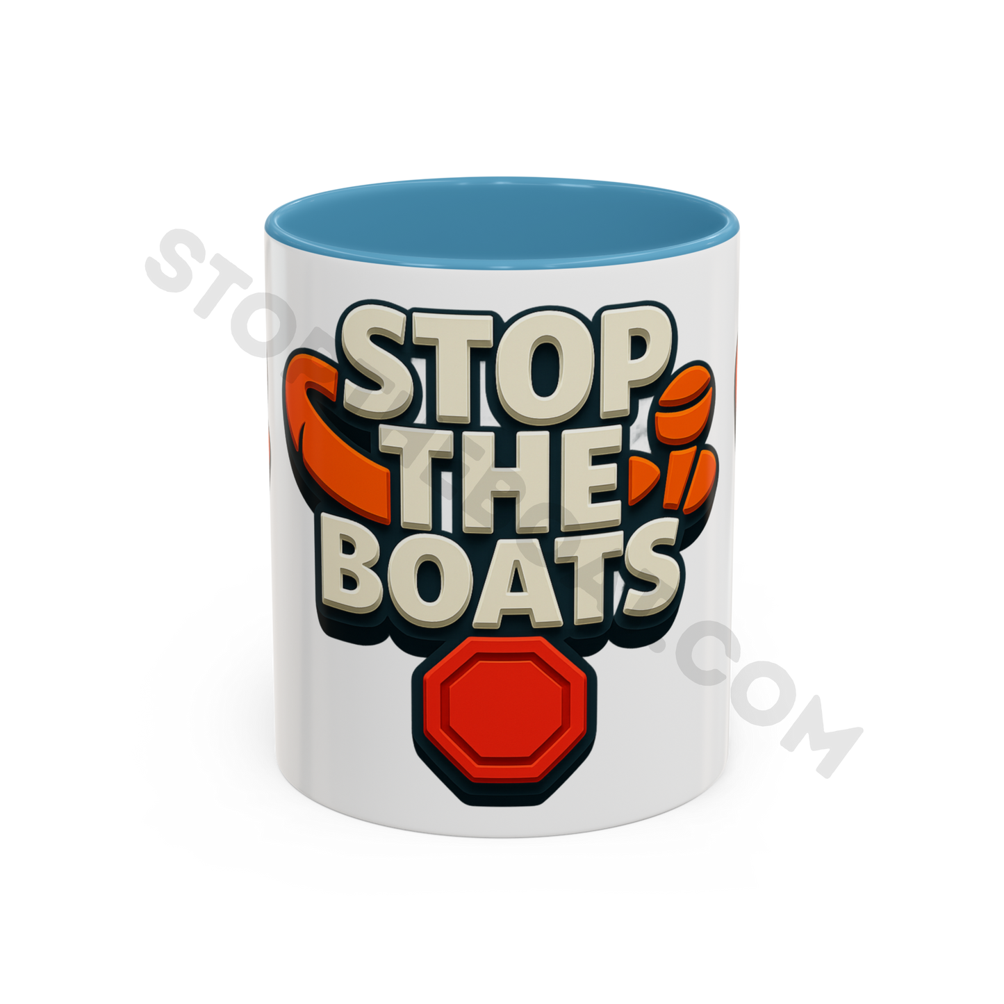 Stop the boats Classic premium  UK Accent Coffee Mug (11, 15oz)