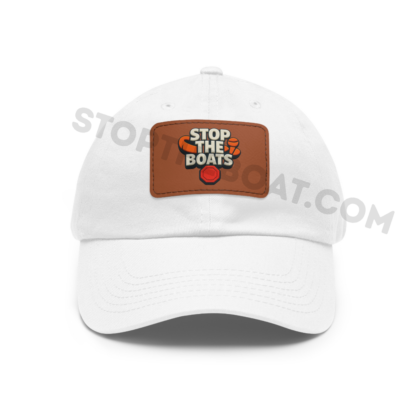 Stop the boats genuine premium UK patriot Stylish Dad Hat with Leather Patch - Perfect for Dad's Day, Outdoor Adventures, Casual Outfits