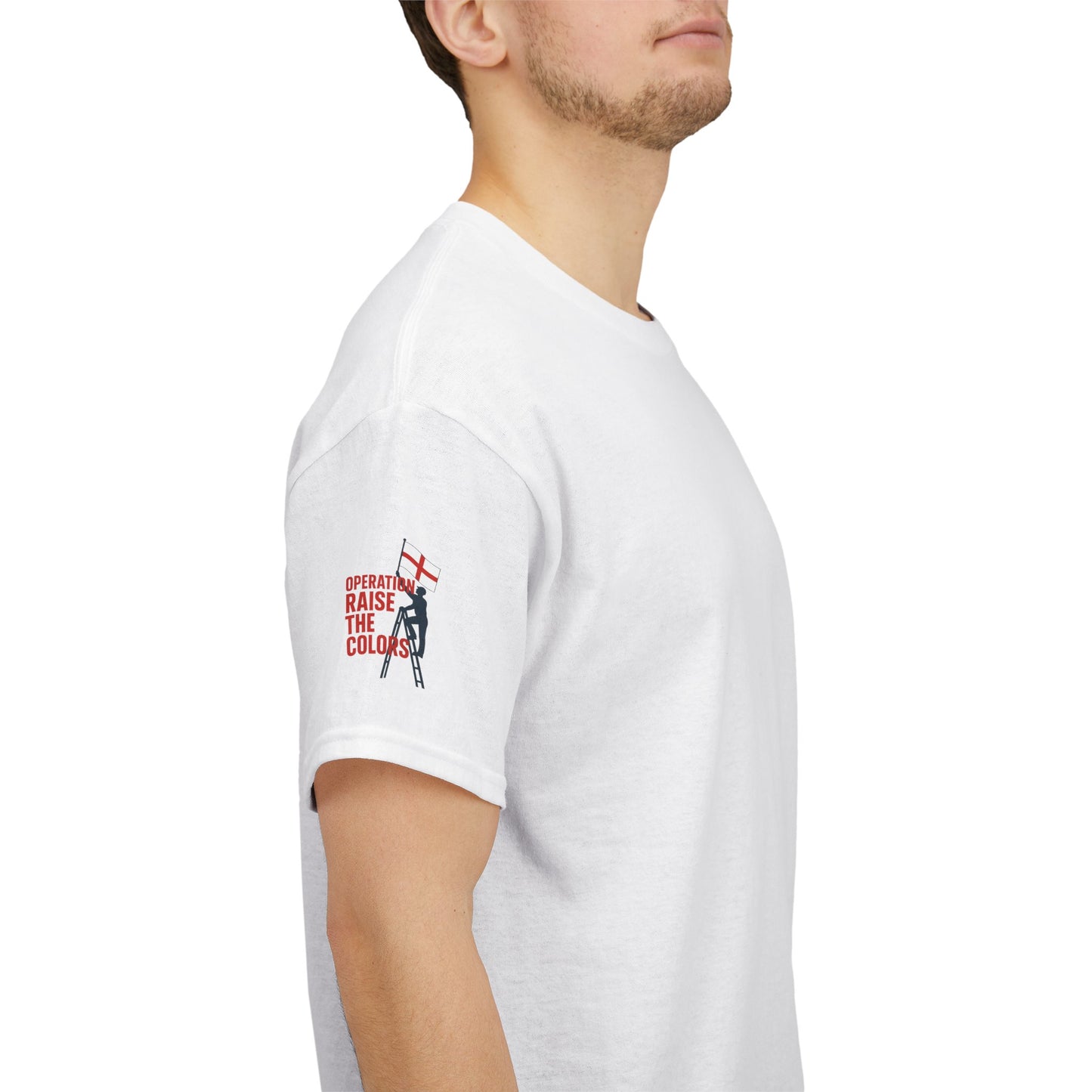 Spirit Raise the Colors Unisex Heavy Cotton Tee, Casual Graphic Tee, Pride Shirt, Nautical Themed T-Shirt, Perfect for Events