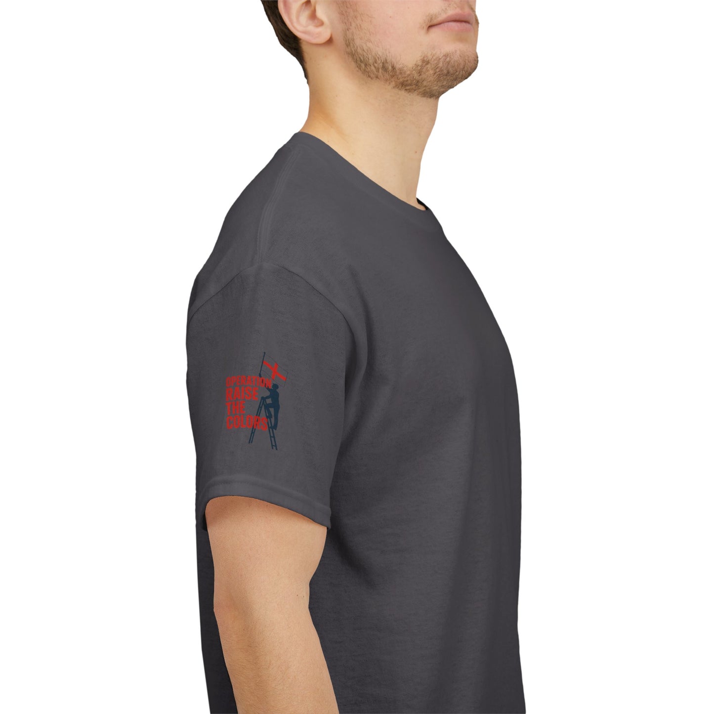 Spirit Raise the Colors Unisex Heavy Cotton Tee, Casual Graphic Tee, Pride Shirt, Nautical Themed T-Shirt, Perfect for Events
