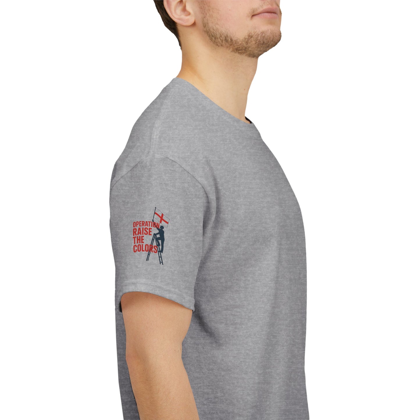 Spirit Raise the Colors Unisex Heavy Cotton Tee, Casual Graphic Tee, Pride Shirt, Nautical Themed T-Shirt, Perfect for Events