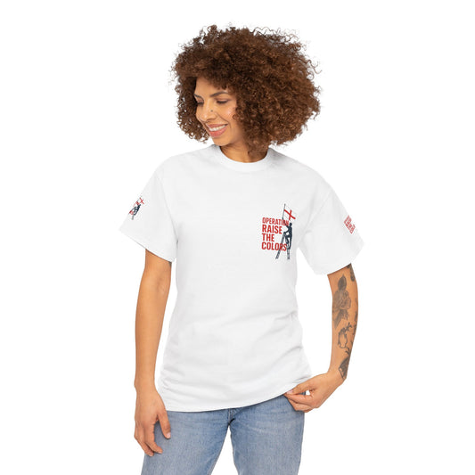 Spirit Raise the Colors Unisex Heavy Cotton Tee, Casual Graphic Tee, Pride Shirt, Nautical Themed T-Shirt, Perfect for Events
