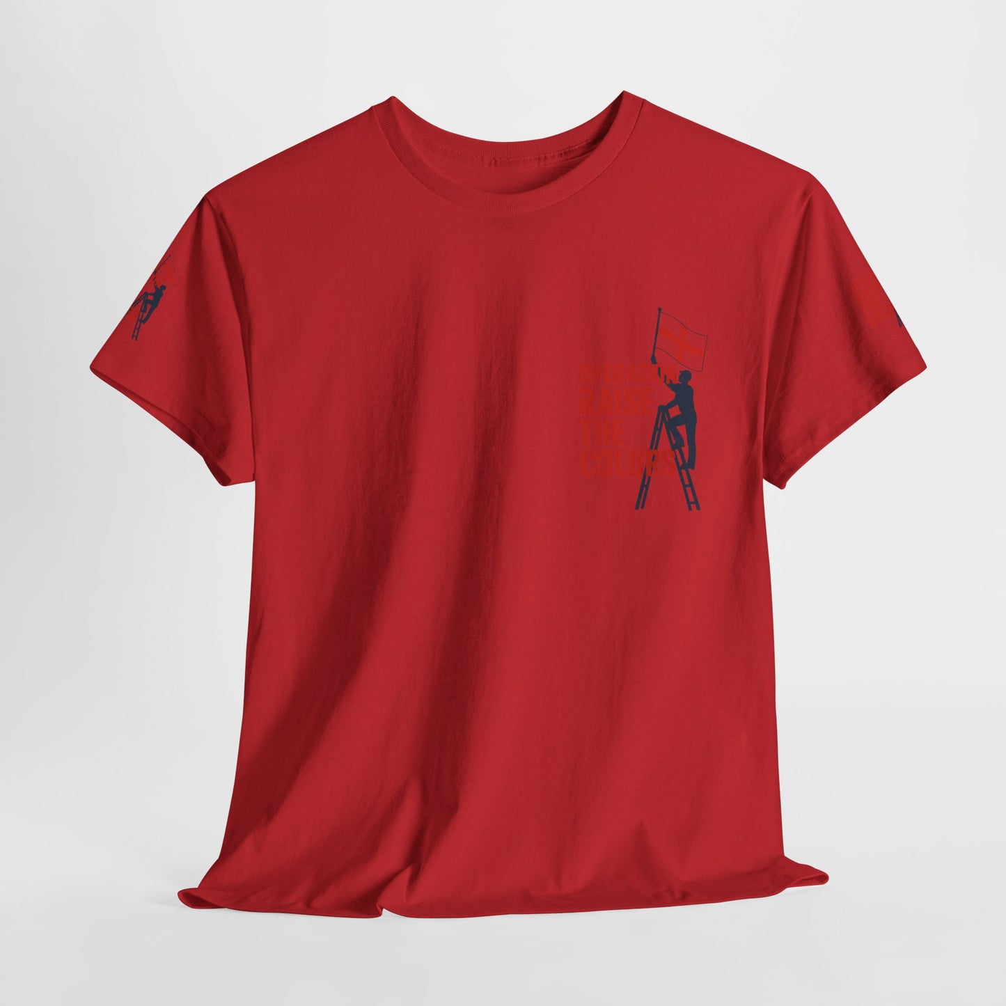 Spirit Raise the Colors Unisex Heavy Cotton Tee, Casual Graphic Tee, Pride Shirt, Nautical Themed T-Shirt, Perfect for Events