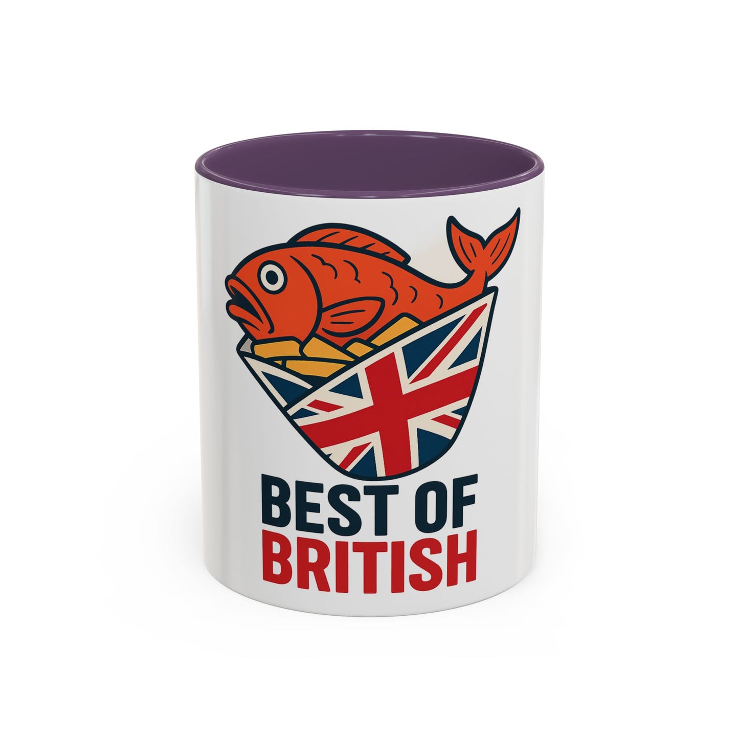 Best of British fish & chips Accent Coffee Mug - Fun Gift for Tea Lovers, Unique Kitchen Decor, Ideal for British Holidays, Collectible Coffee [...]