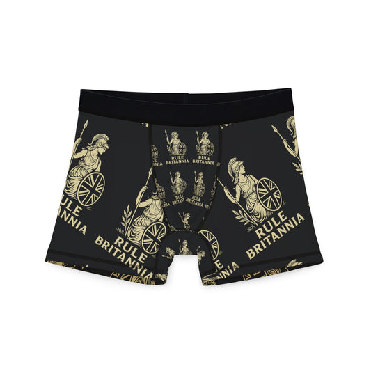 Patriotic Men's Boxers, Fun Boxers, Unique Loungewear, Gift for Him, Rule Britannia Design