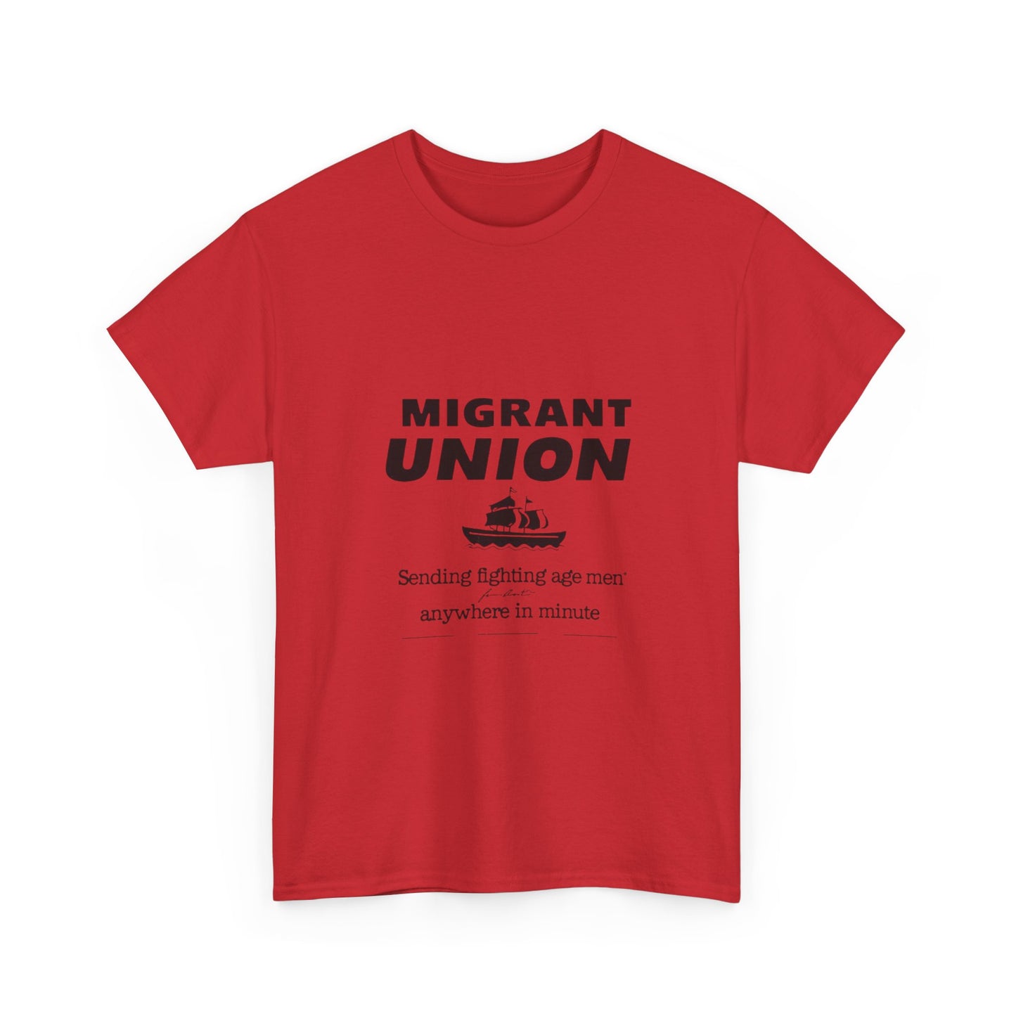 Migrant Union Graphic Tee - Casual Wear, Fundraising Events, Advocacy Apparel, Unisex Streetwear, Everyday Comfort