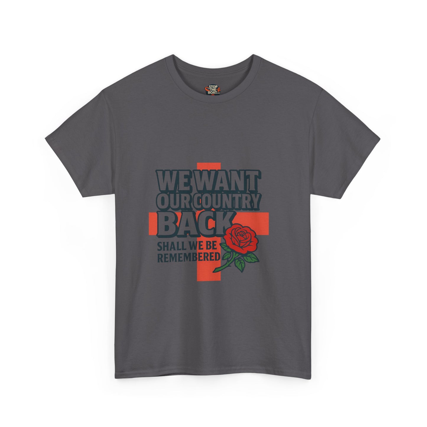 Unisex Heavy Cotton Tee - We Want Our Country Back, Casual Statement Tee, Proud Heritage Shirt, Comfortable Everyday Wear, Gift for [...]