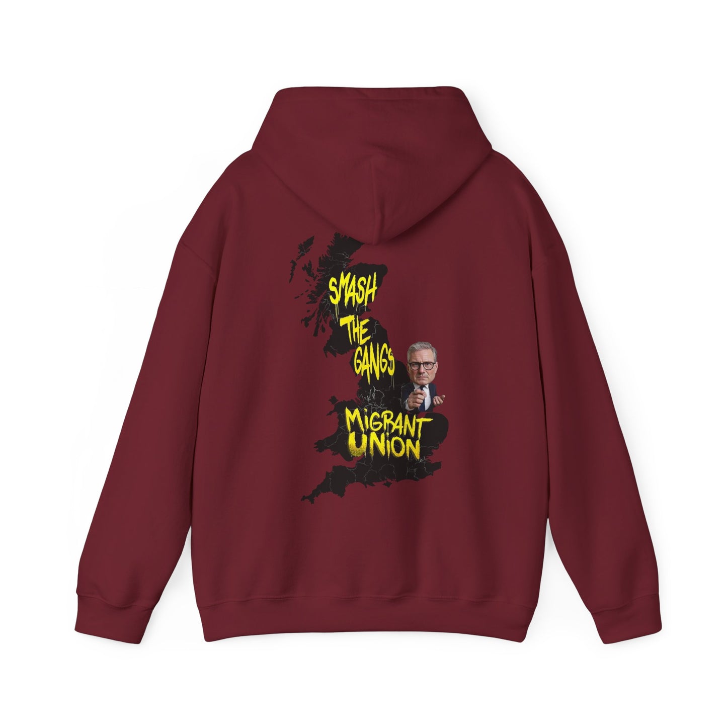 Migrant Union Hooded Sweatshirt, Unisex Sweatshirt, Cozy Layer, Activism Apparel, Streetwear, Gift for Protesters, Conscious Fashion